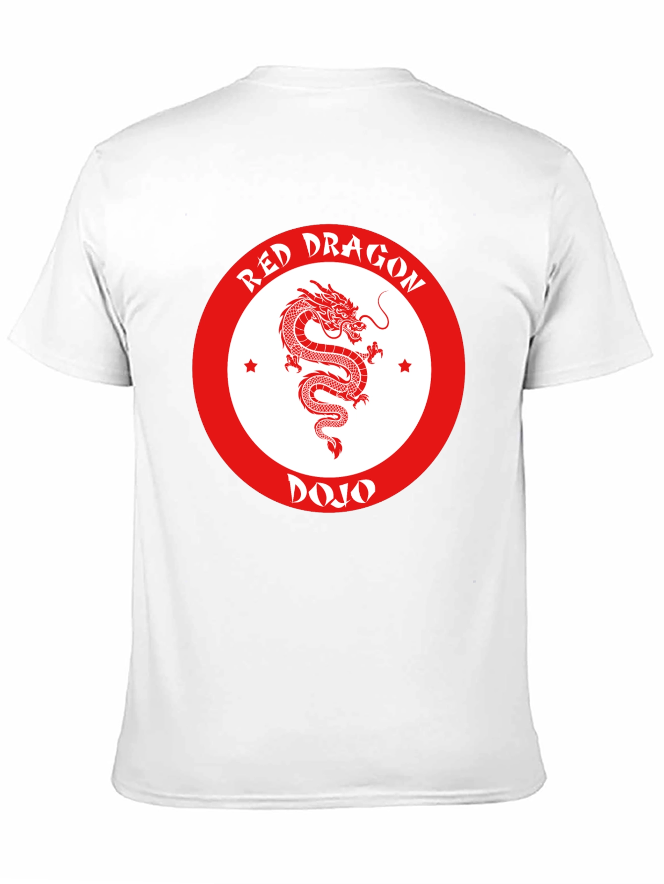 Red Dragon Dojo Black T-Shirt Martial Arts Graphic Tee - 11