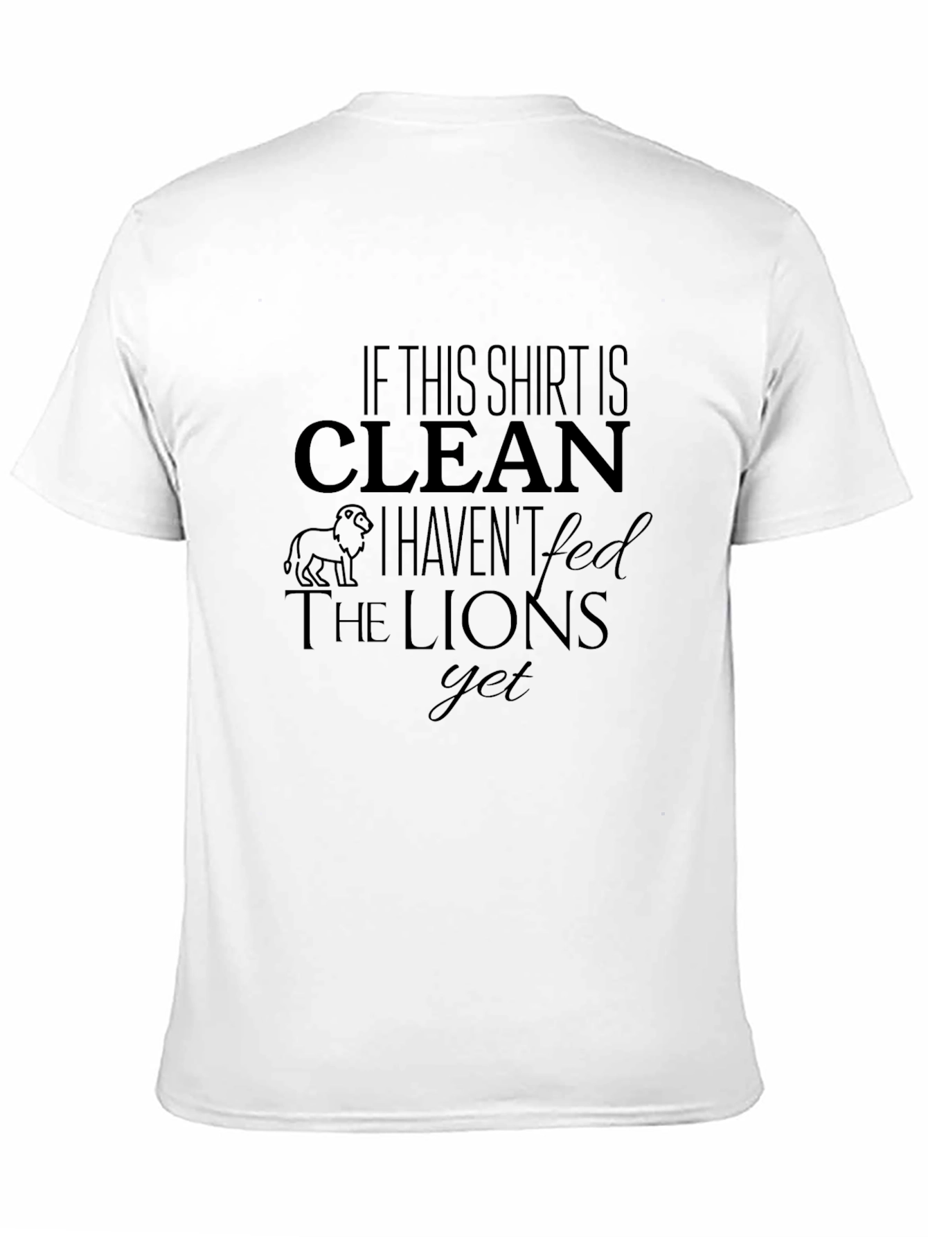 Black Clean Shirt Lions Graphic Tee view 11