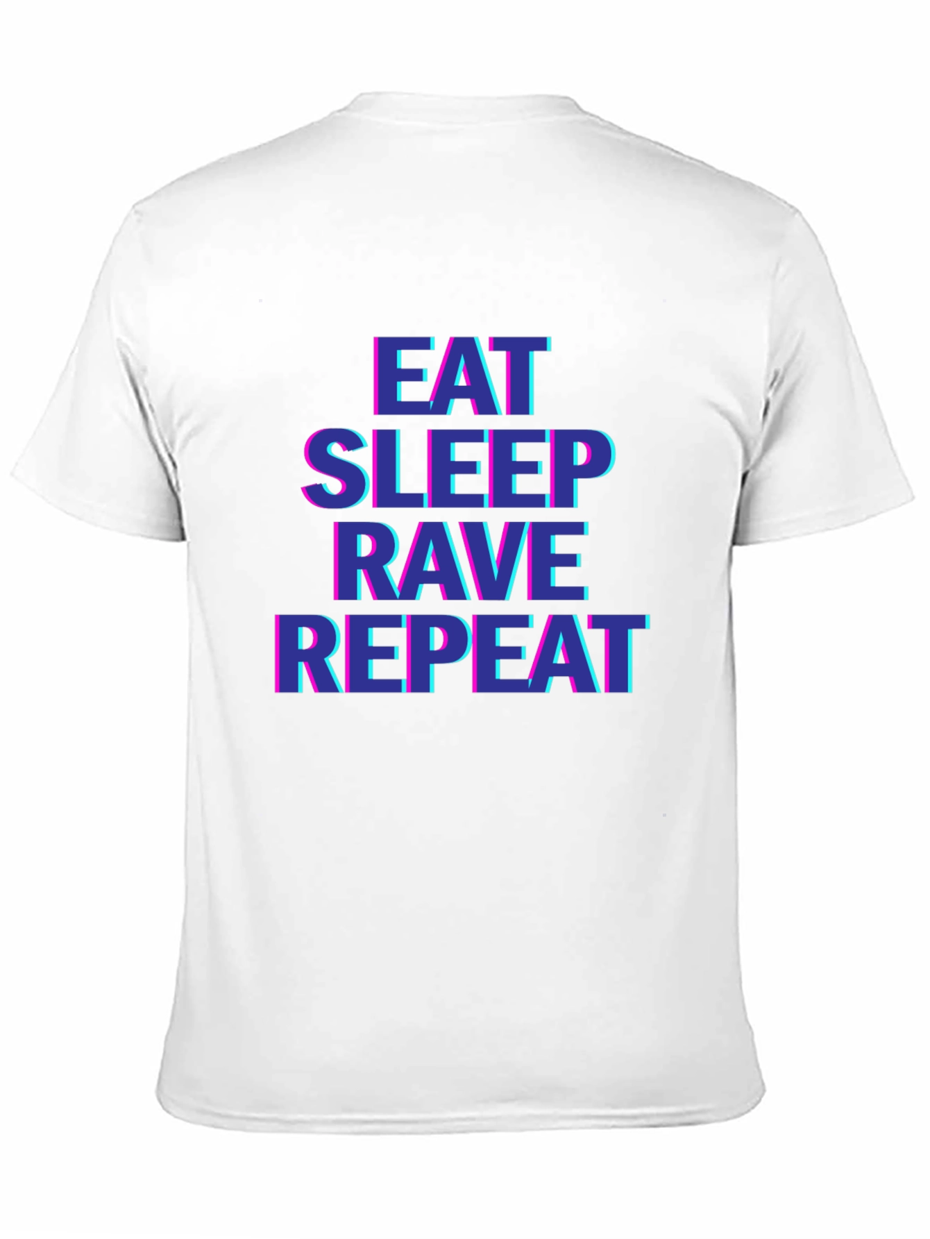 Black Eat Sleep Rave Repeat Black T-Shirt view 11