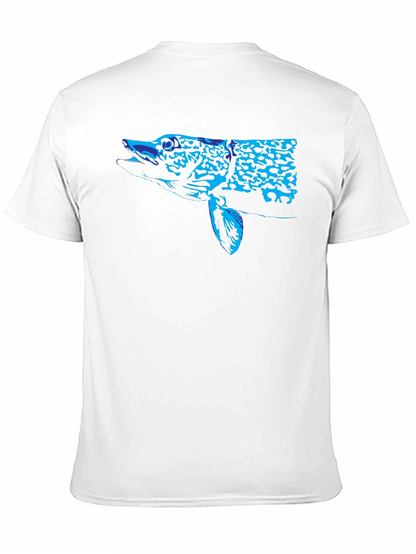 Black Blue Pike Graphic Black T-Shirt view 11