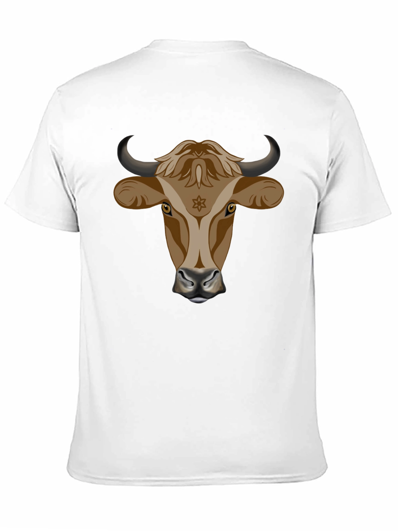 Black Bull Head Graphic Tee - Stylish Black Cotton T-Shirt view 11