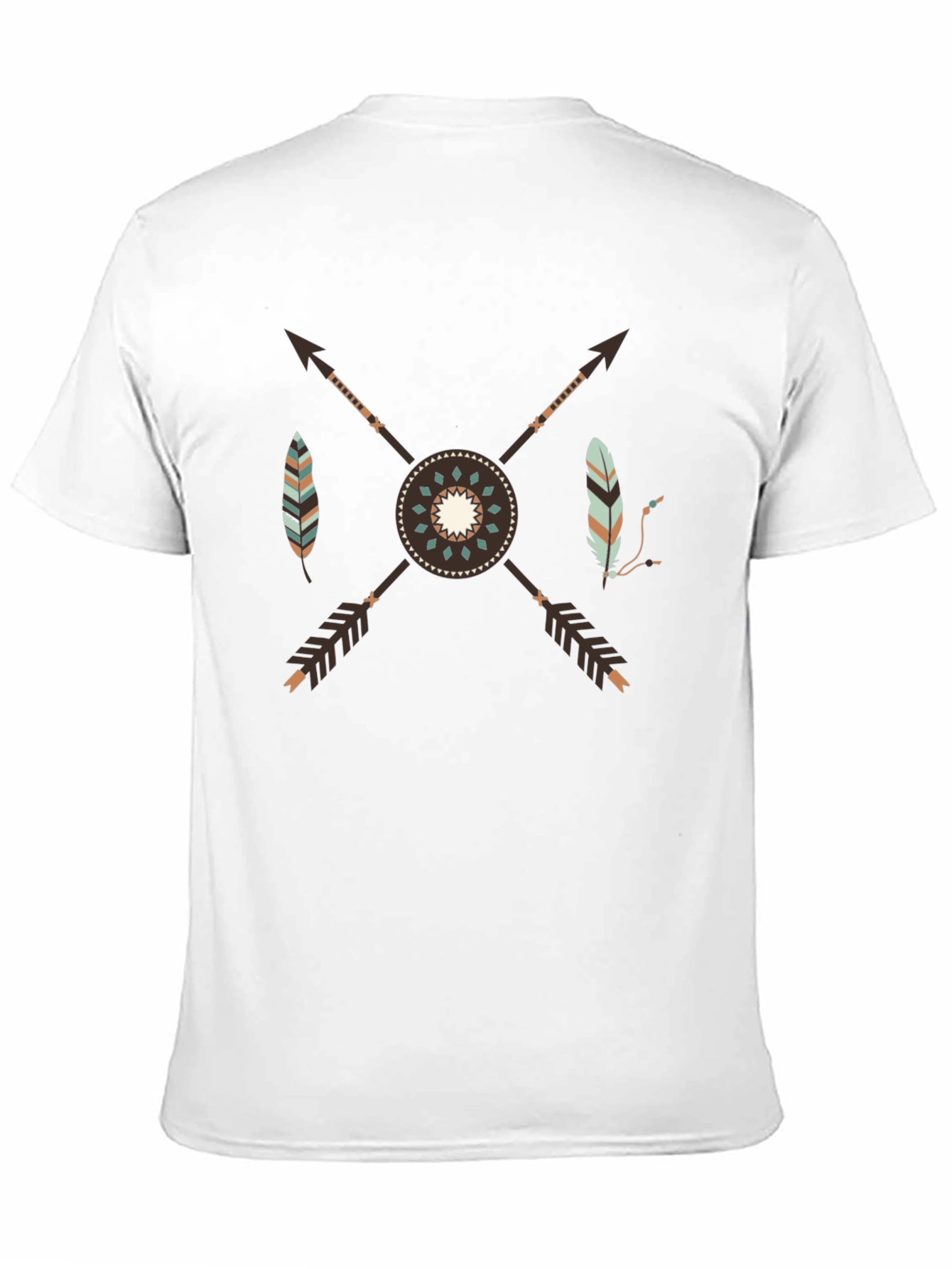 Black Tribal Arrows Graphic T-Shirt - Black view 11