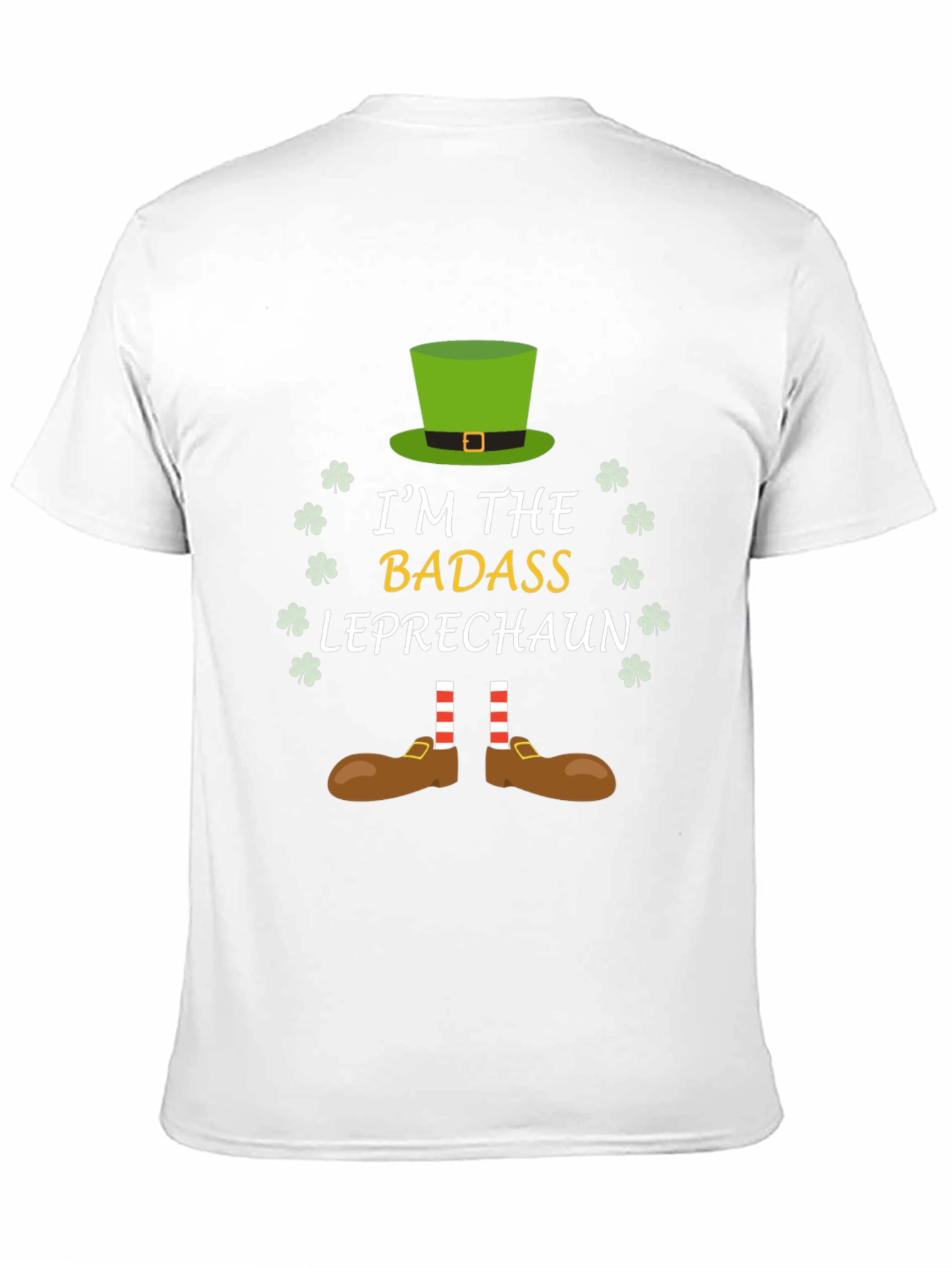 Black Badass Leprechaun St. Patrick's Day T-Shirt view 11
