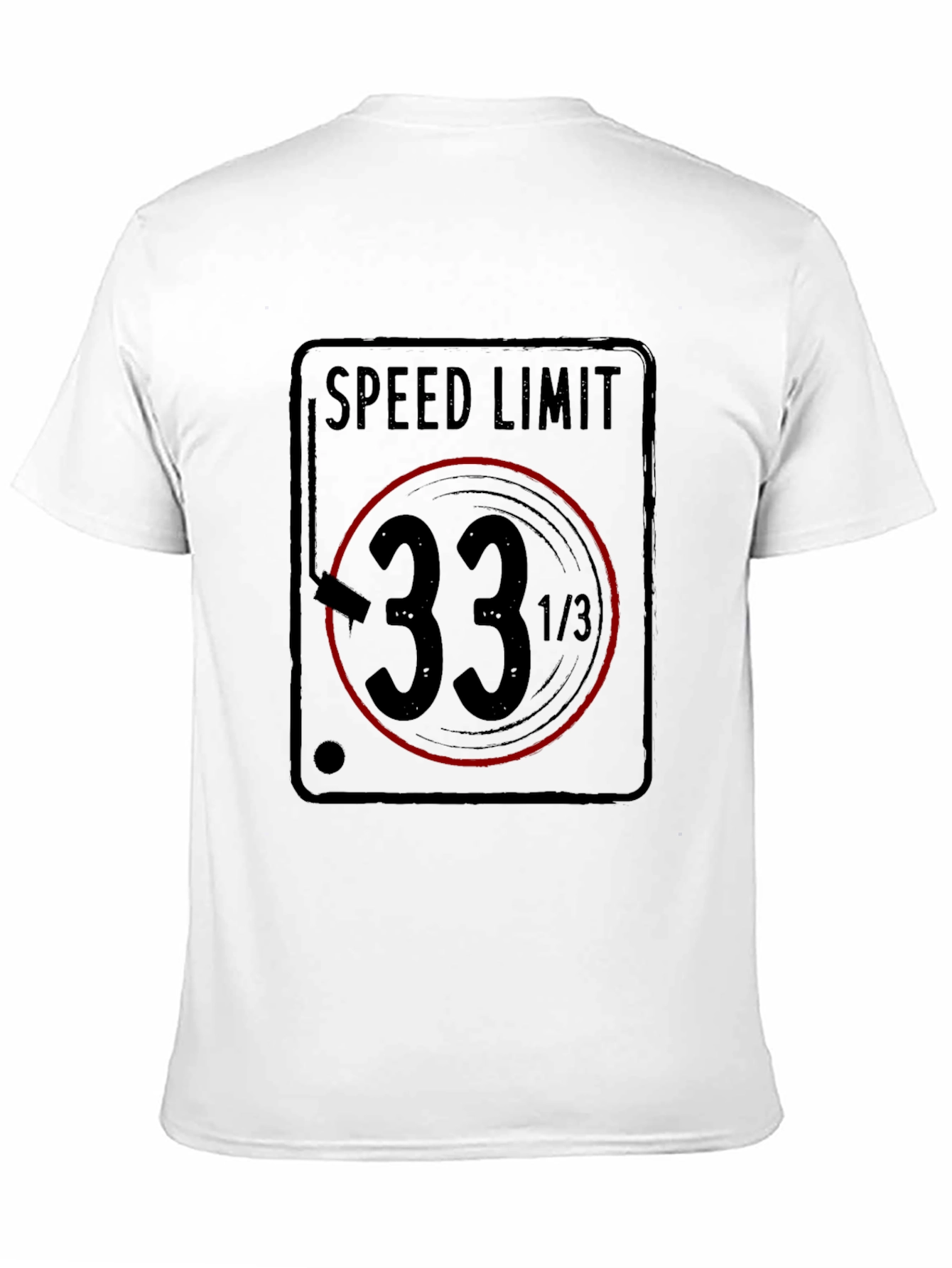 Black Speed Limit 33 1/3 RPM Black T-Shirt view 11