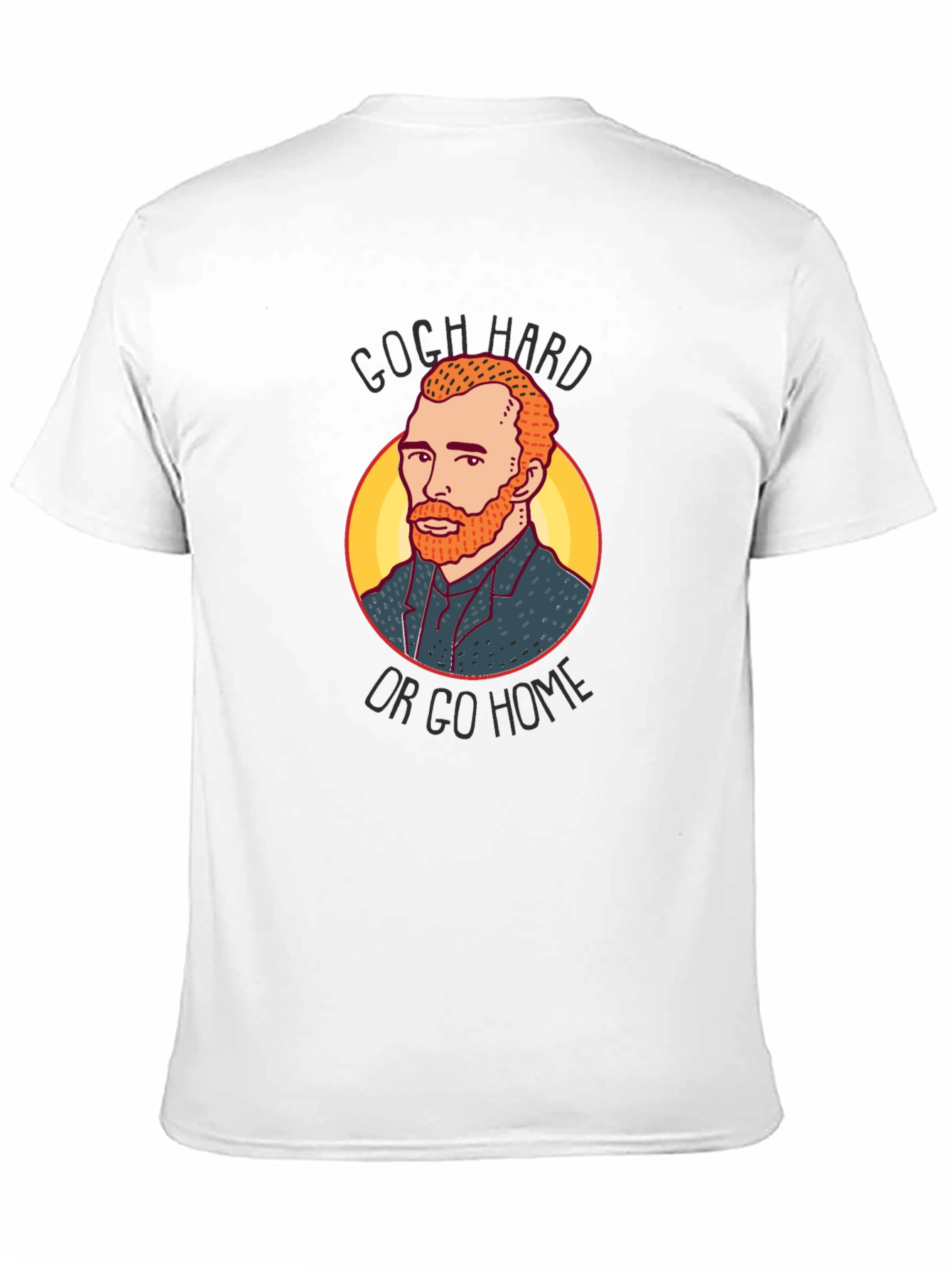 Black Gogh Hard or Go Home Graphic T-Shirt view 11