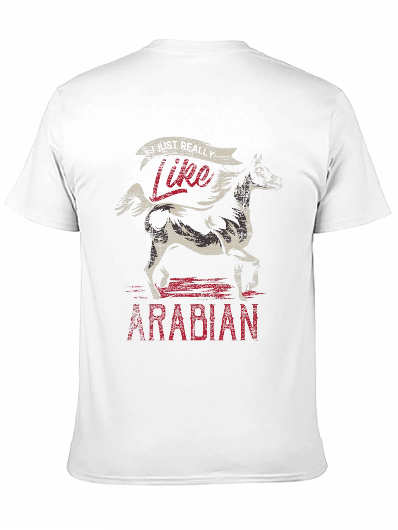 Black I Just Really Like Arabian Horses T-Shirt view 11