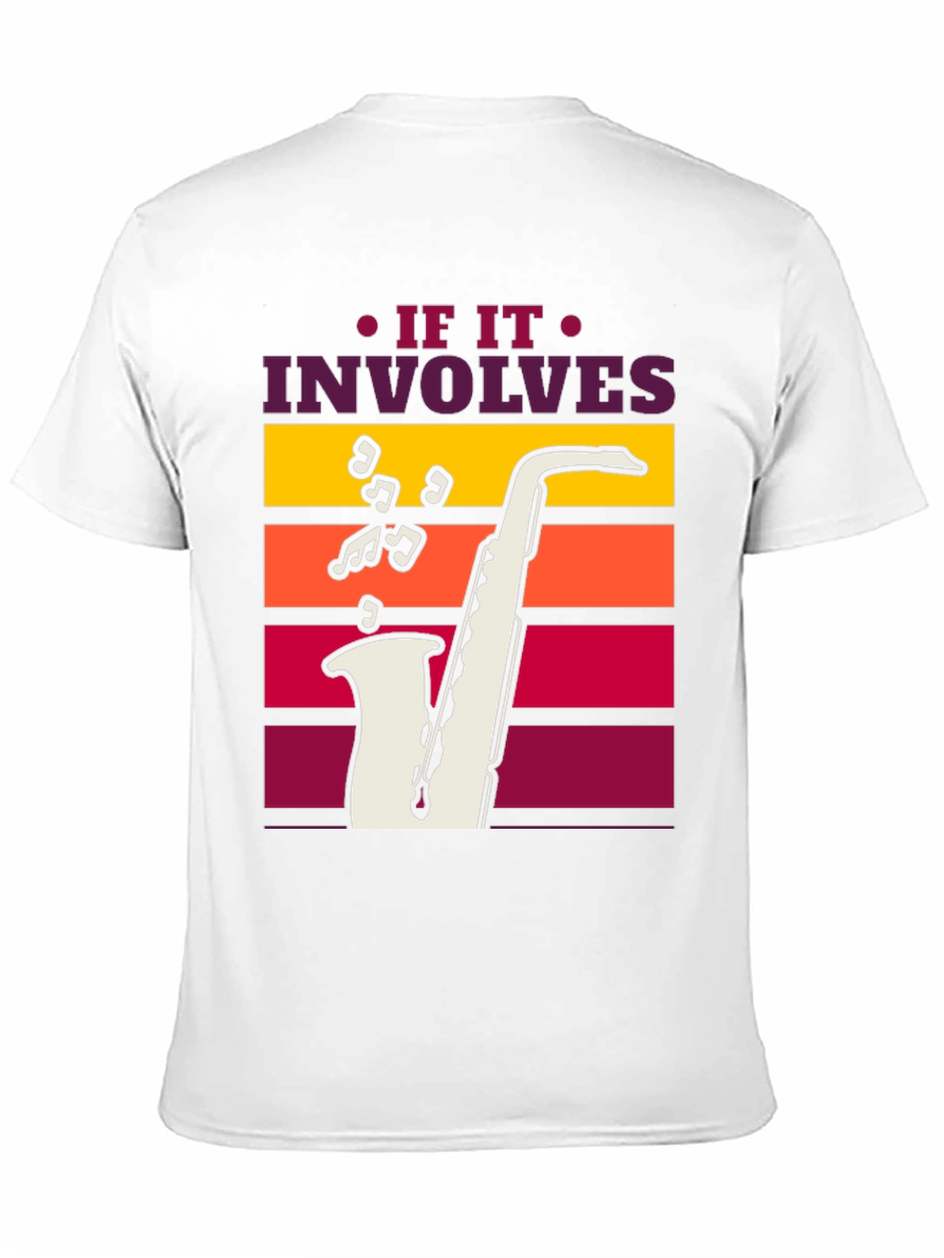 Black If It Involves Saxophone Black Graphic Tee view 11