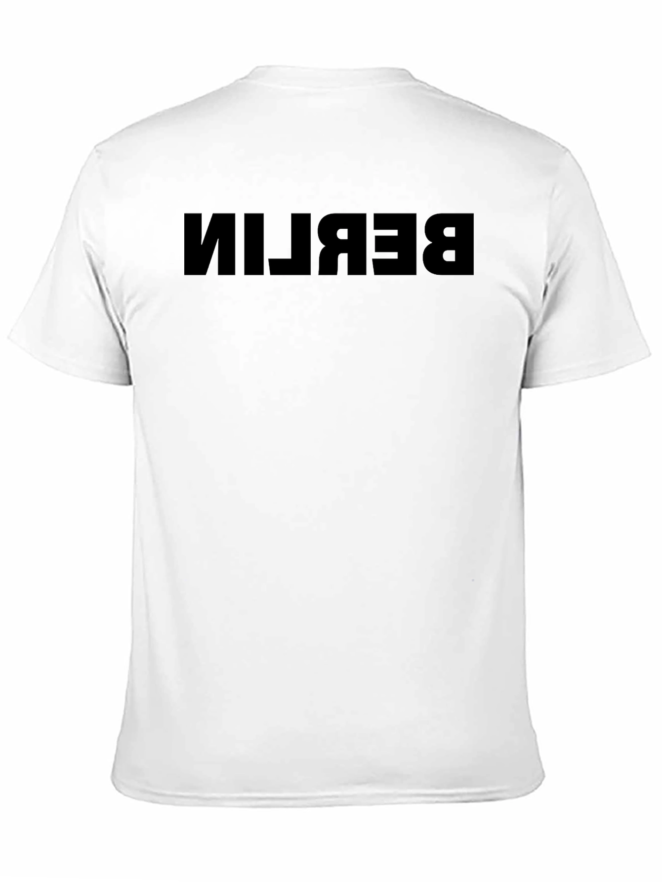 Black Berlin Reverse Print Black T-Shirt view 11