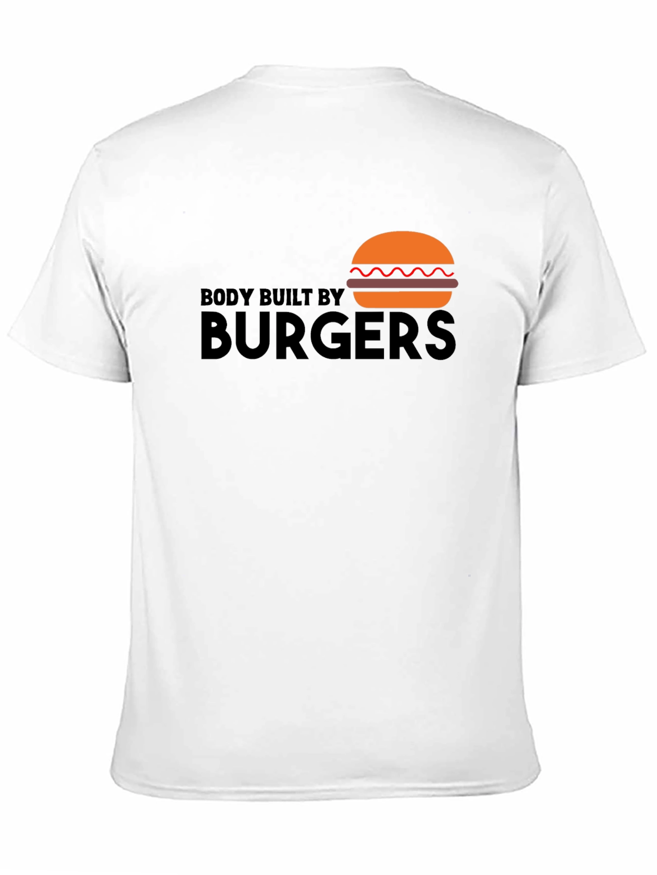Black Body Built by Burgers Graphic T-Shirt view 11