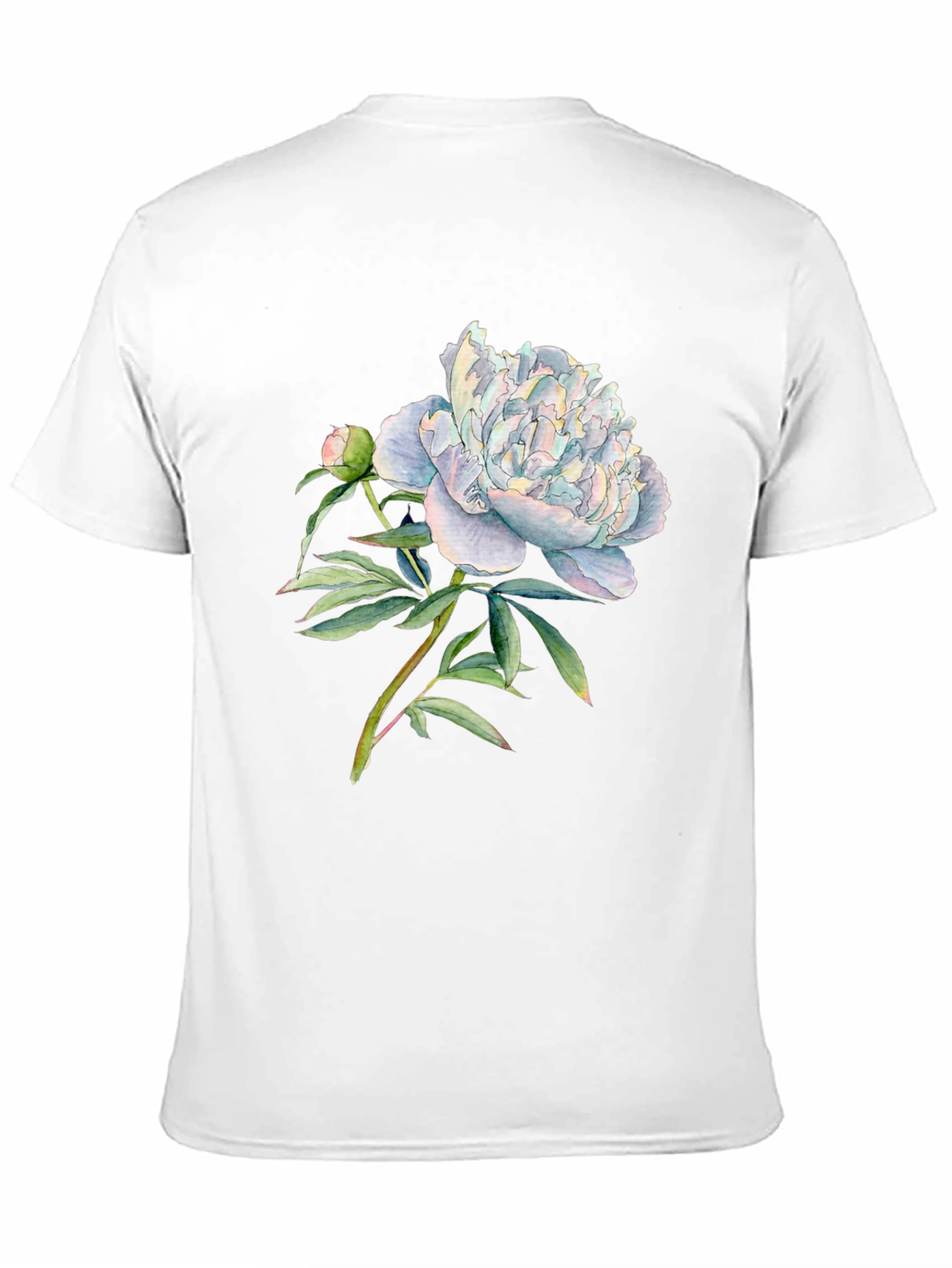 Black Floral Peony Graphic Black T-Shirt view 11