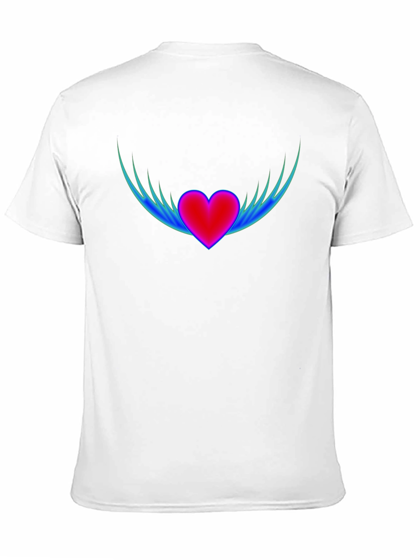 Black Heart Wings Graphic T-Shirt - Stylish Black Tee view 11