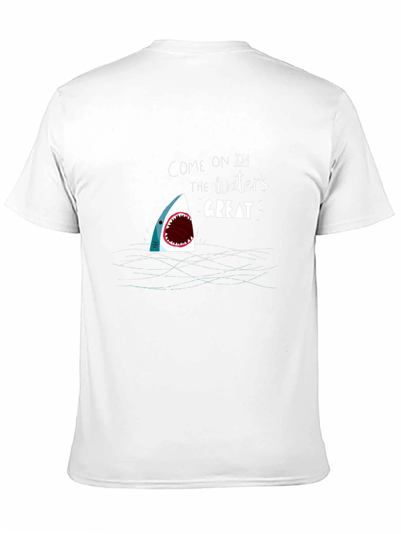 Black Shark Attack T-Shirt: Come On In, The Water's Great! view 11