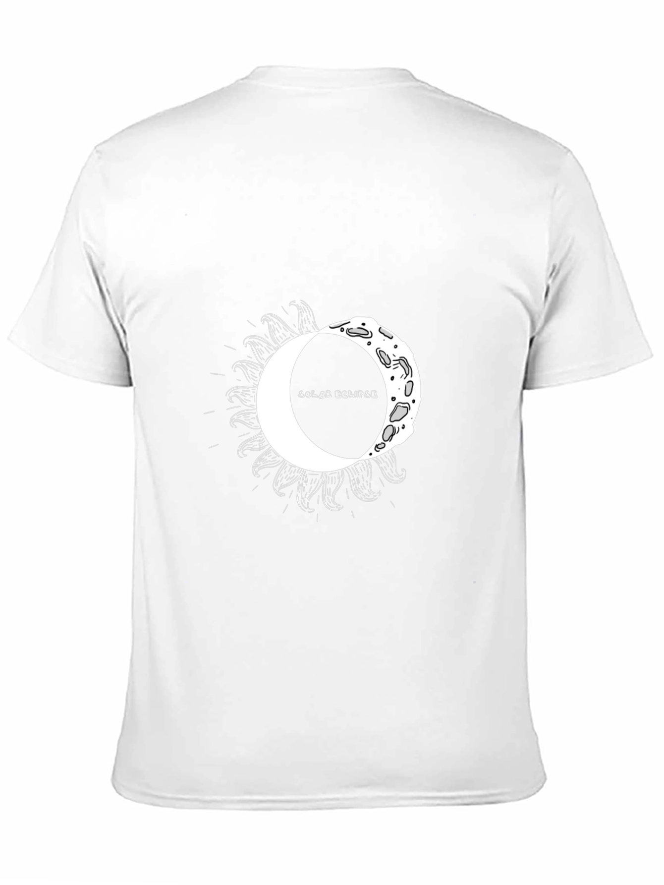 Black Solar Eclipse Graphic Tee - Unisex Black T-Shirt view 11