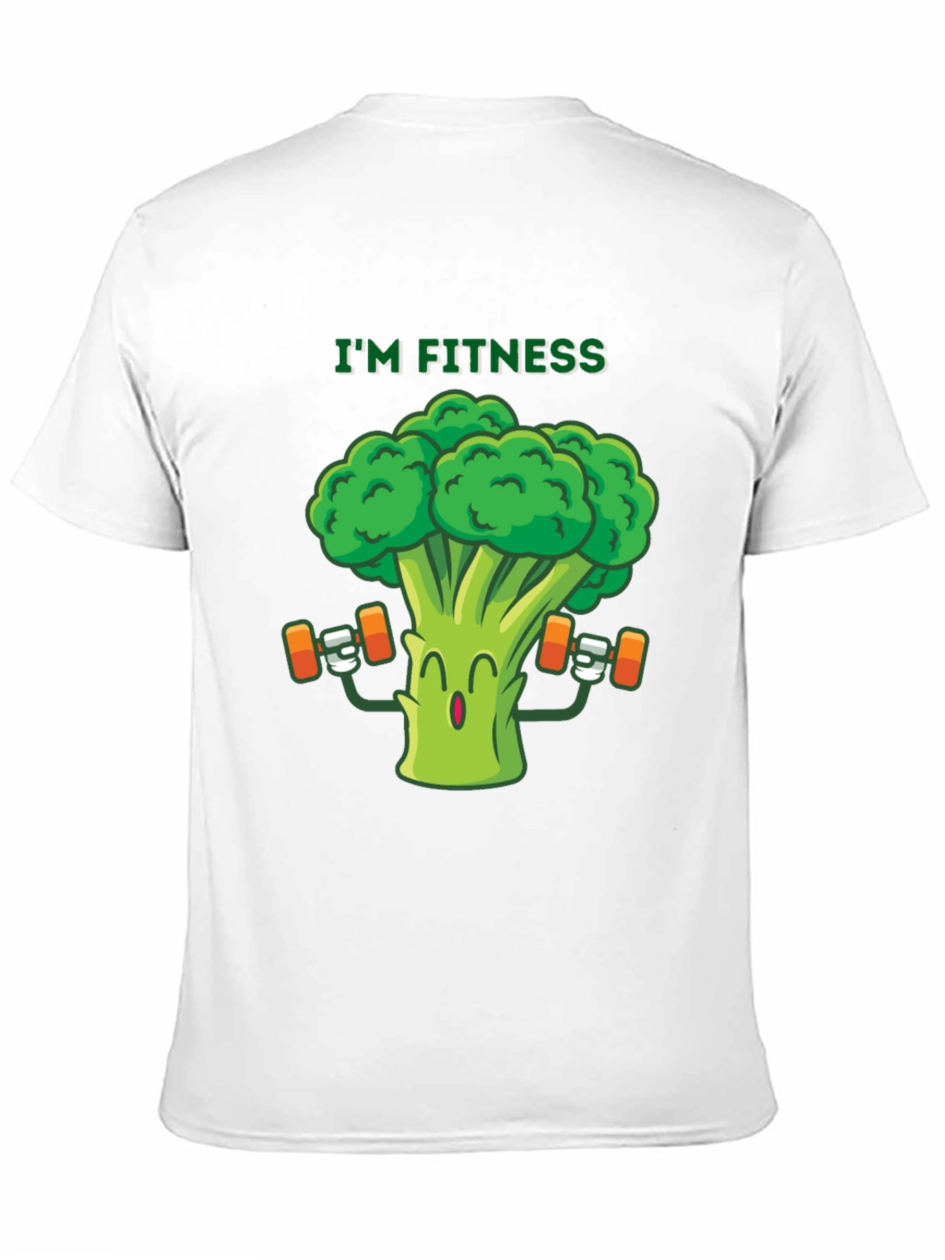 Black I'm Fitness Broccoli Graphic Tee view 11