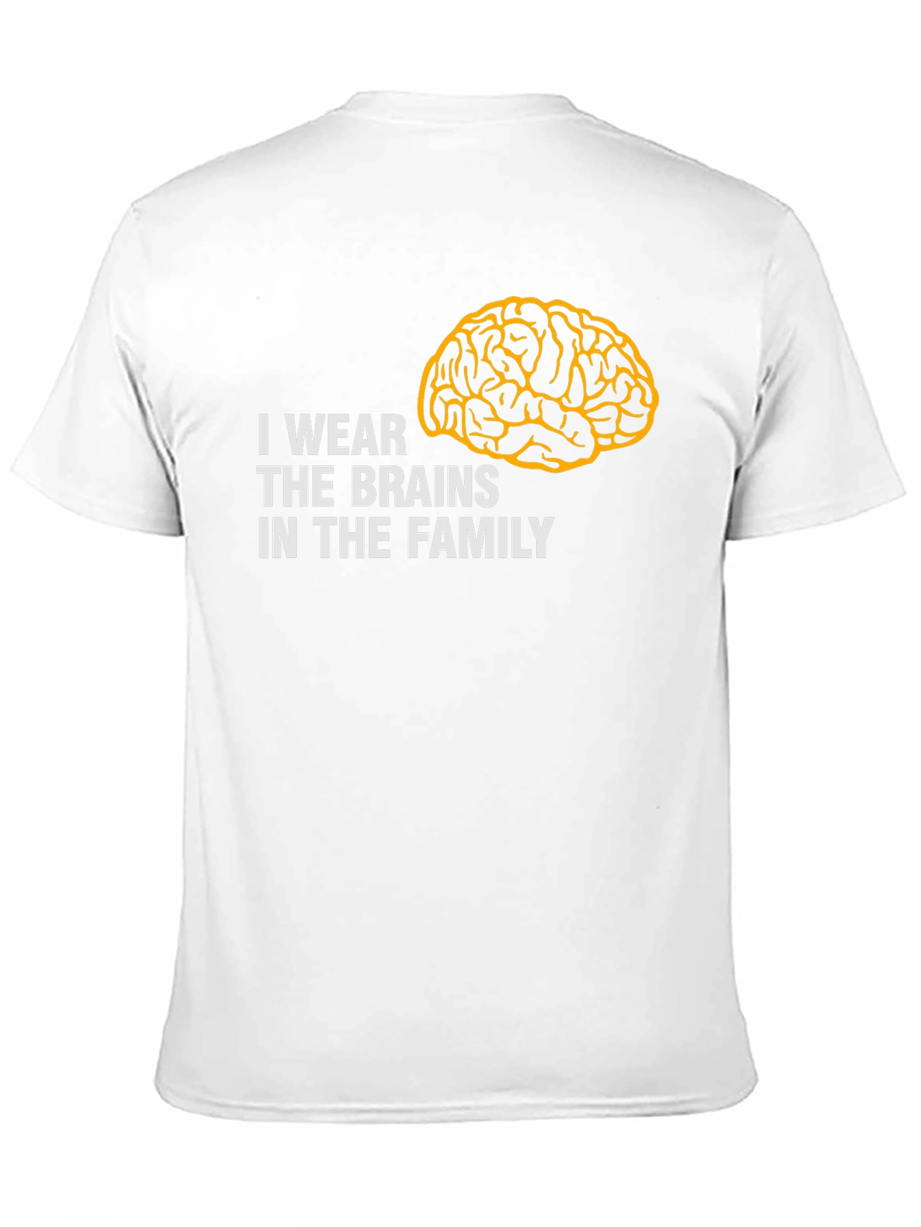 Black I Wear The Brains T-Shirt - Funny Family Tee view 11