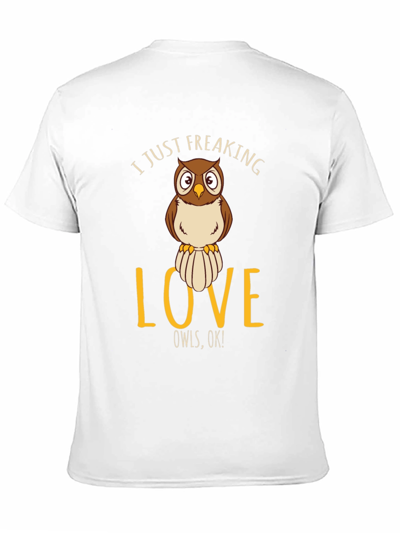 Black I Just Freaking Love Owls T-Shirt view 11