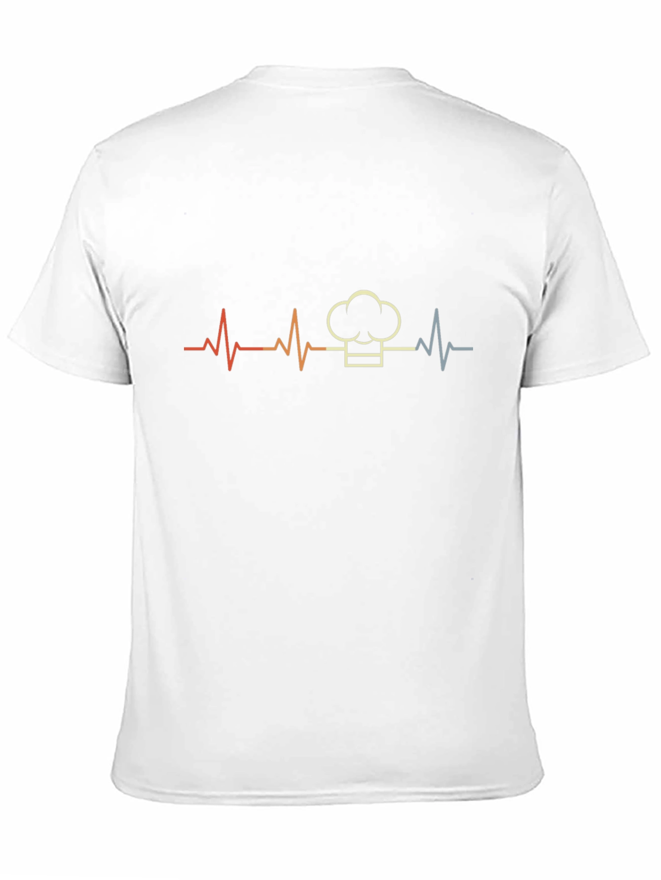 Black Chef Heartbeat T-Shirt - Culinary Life Line view 11