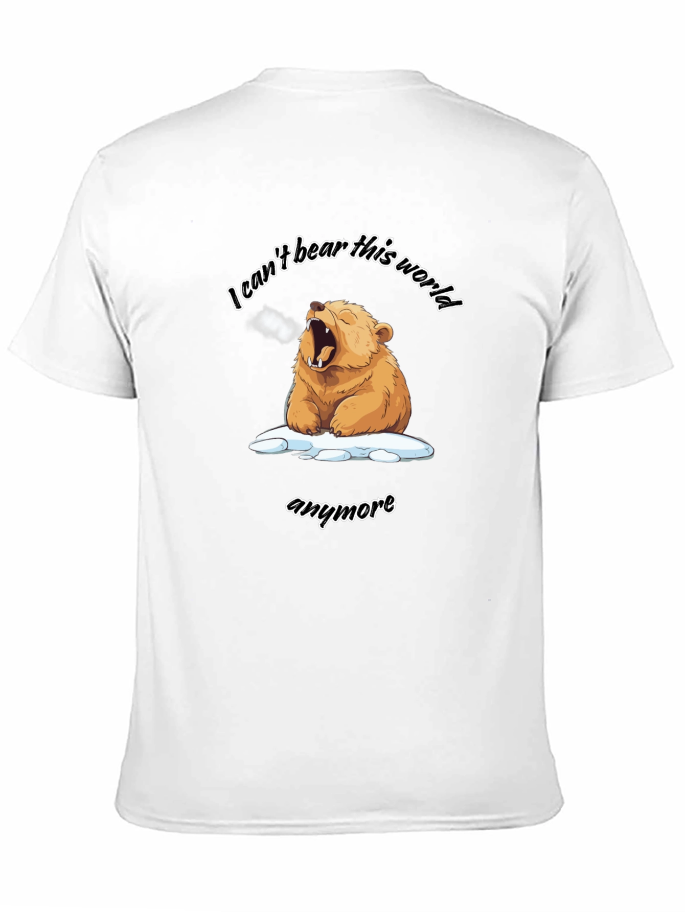 Black I Can't Bear This World T-Shirt view 11