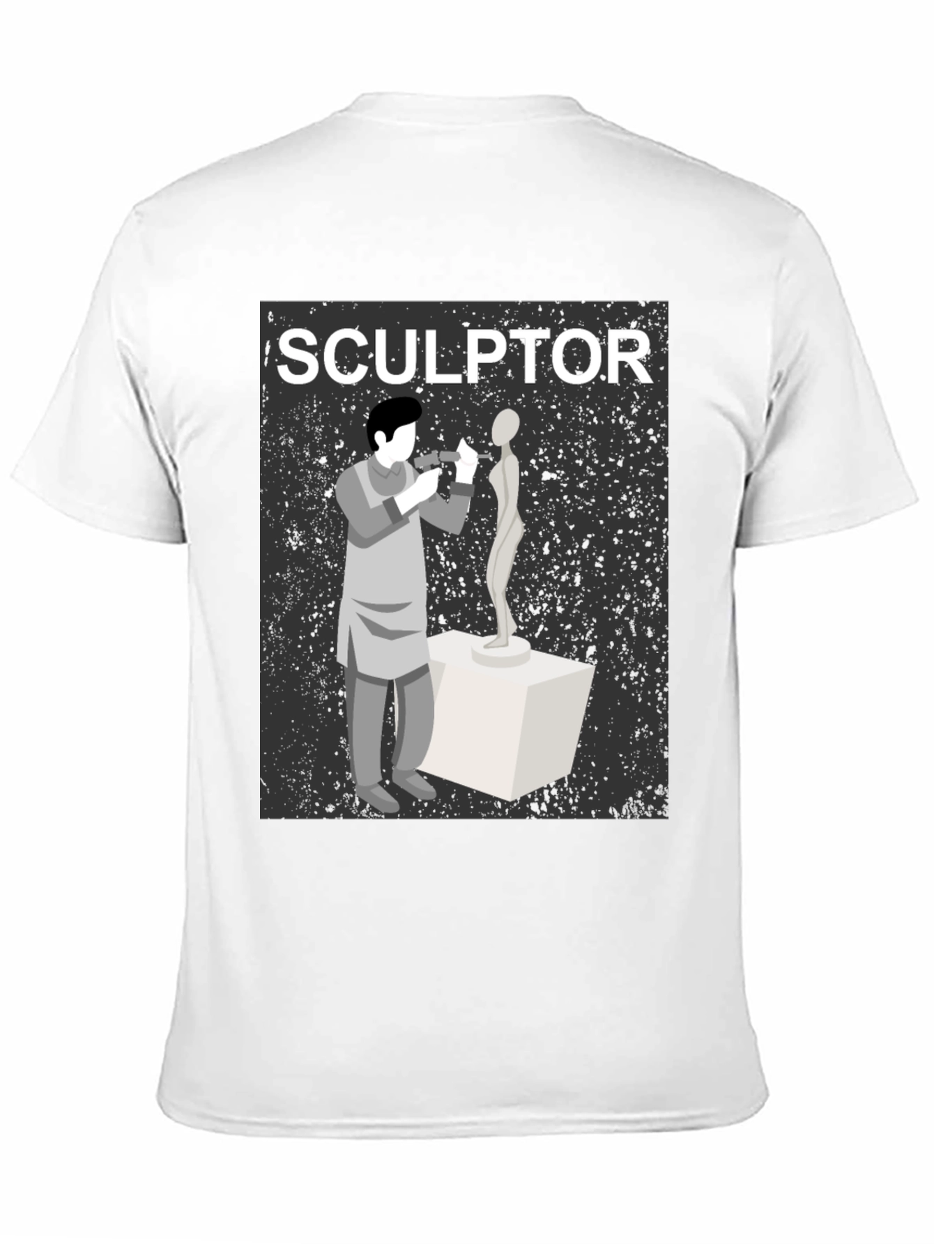 Black Sculptor T-Shirt - Artistic Design view 11