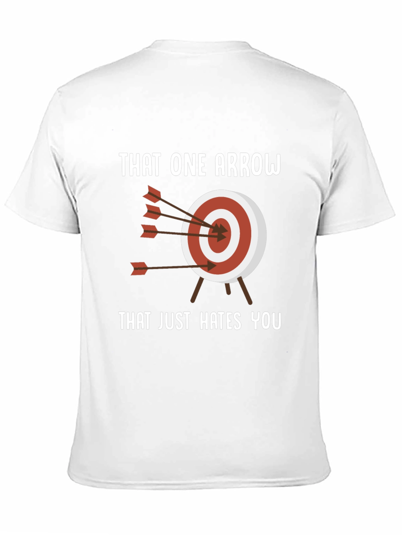 Black Archery Humor T-Shirt - That One Arrow view 11