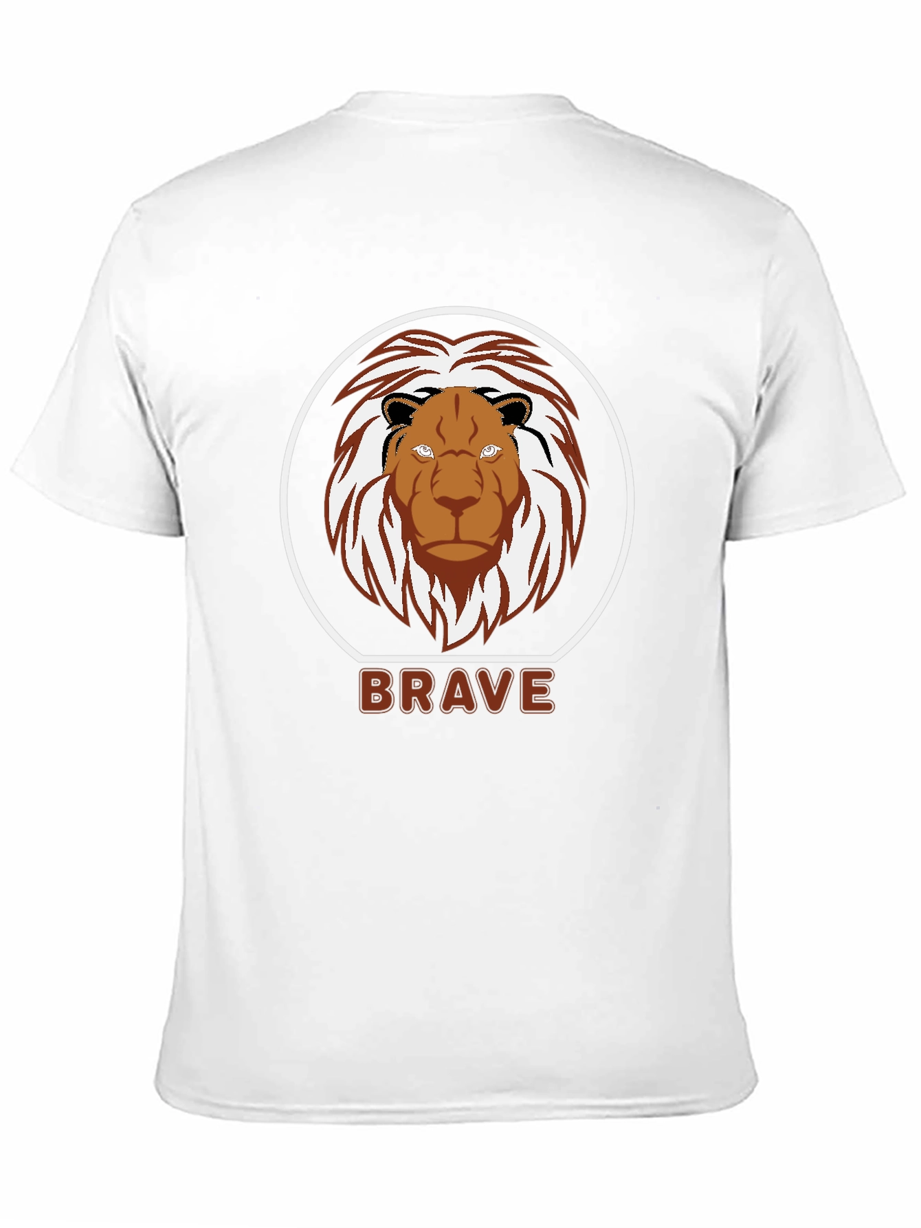Black Brave Lion Graphic T-Shirt - Black view 11