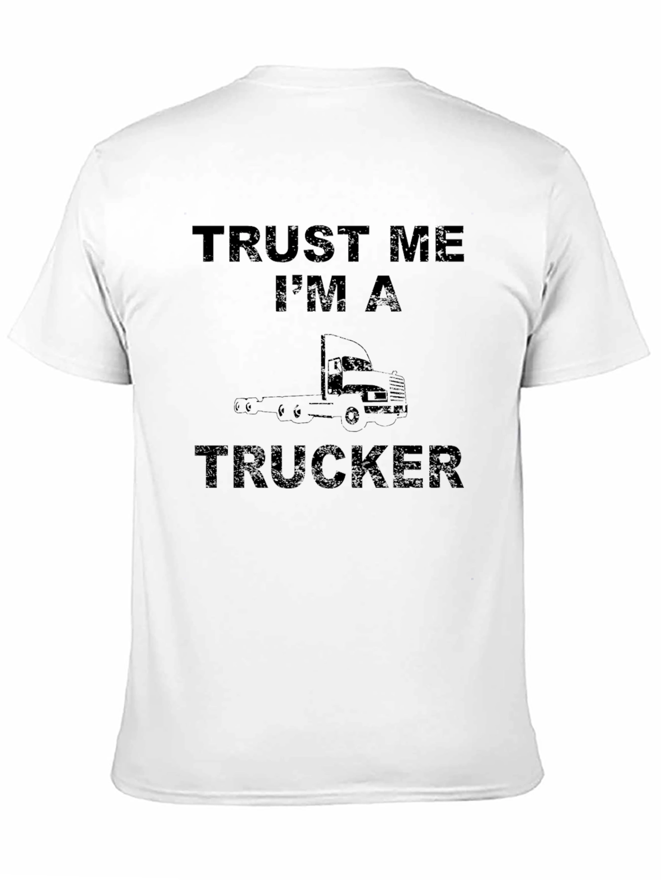 Black Trust Me I'm A Trucker Black T-Shirt view 11