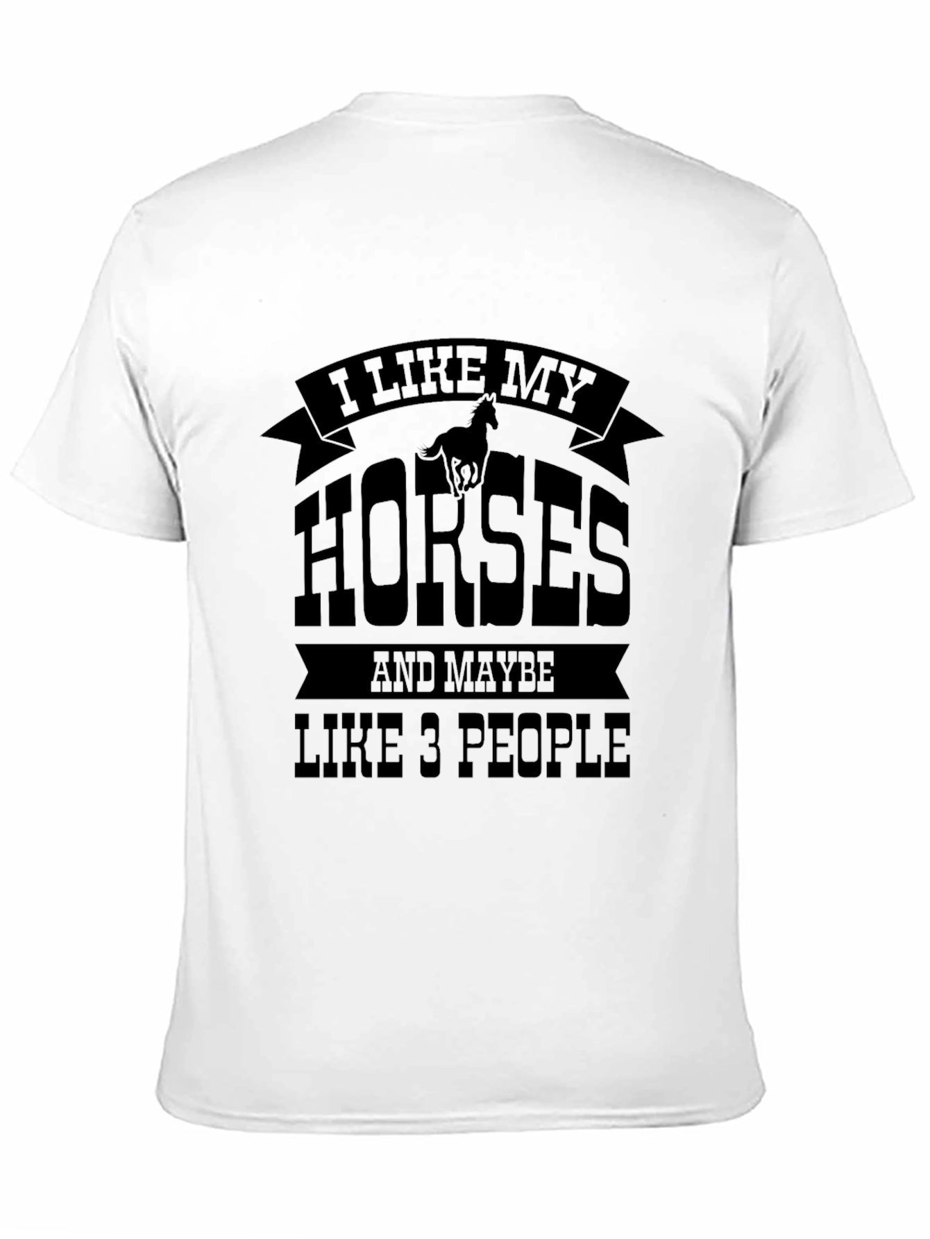 Black I Like My Horses T-Shirt view 11