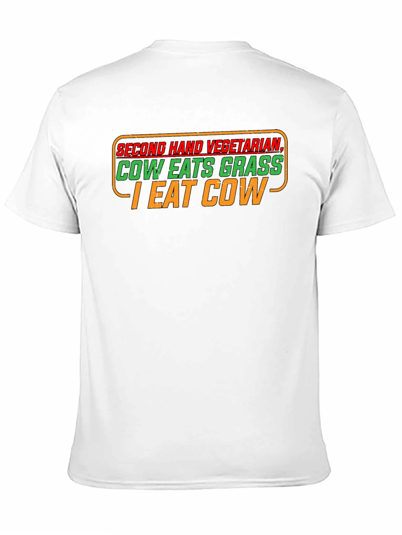 Black Second Hand Vegetarian Graphic T-Shirt view 11