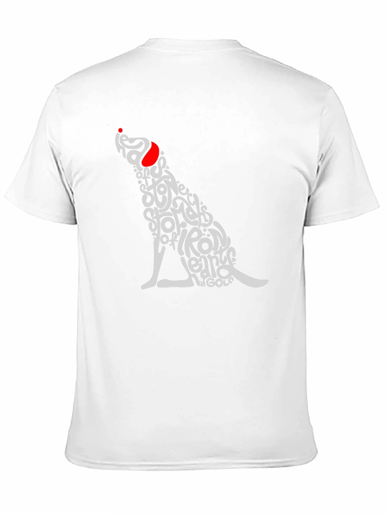 Black Dog Typography T-Shirt - Heads of Stone view 11