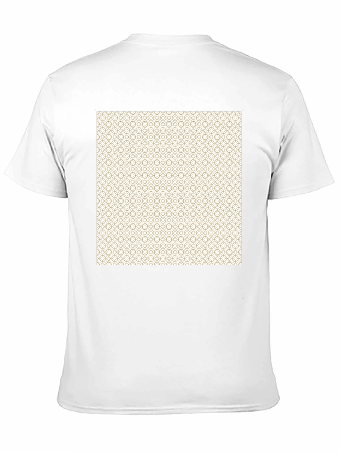 Black Geometric Pattern Black T-Shirt view 11