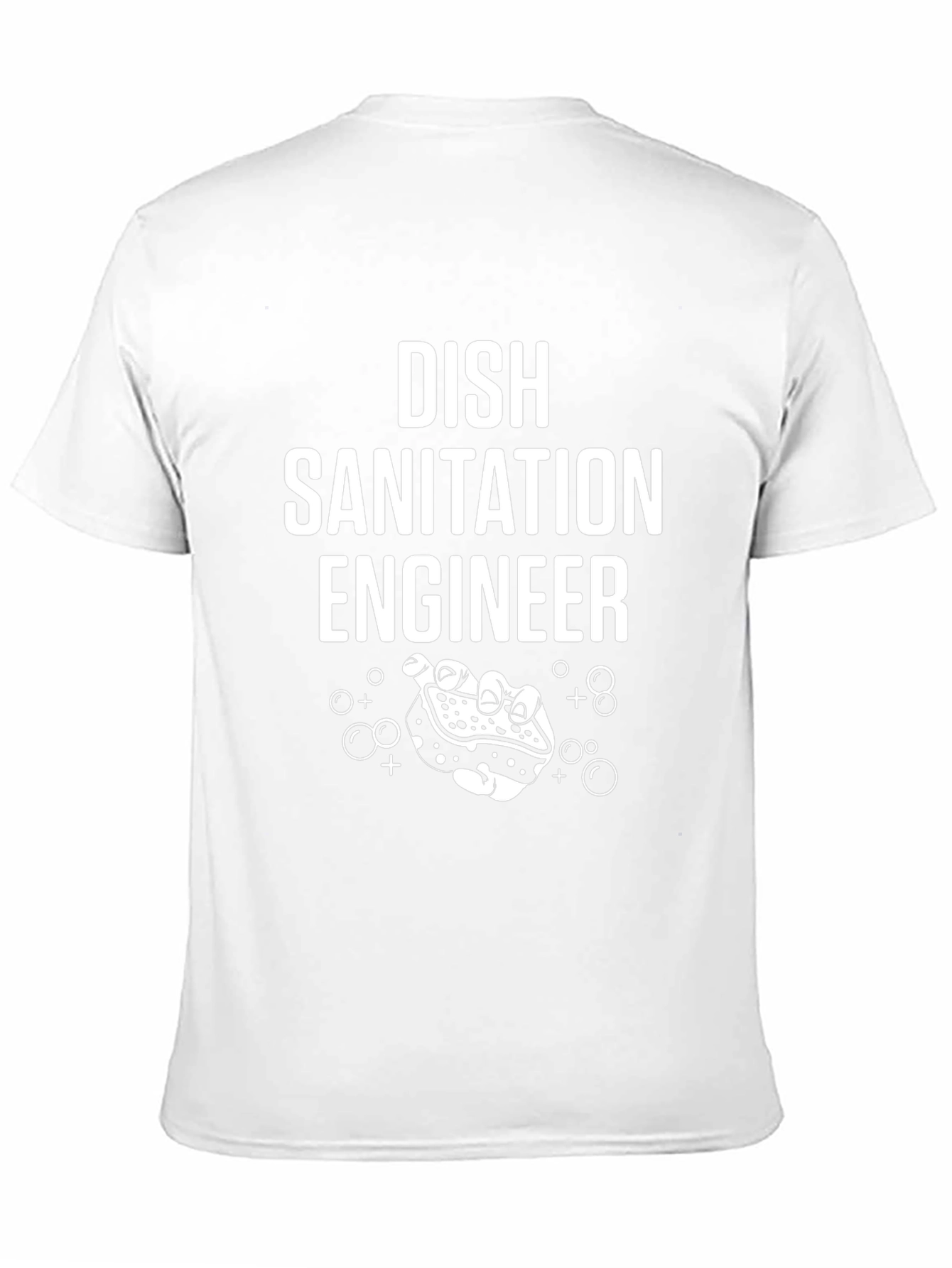 Black Dish Sanitation Engineer Graphic T-Shirt view 11