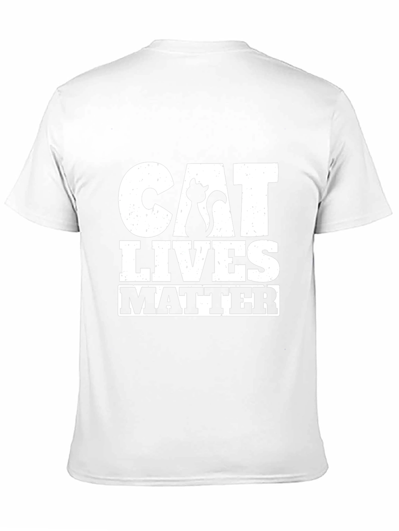 Black Cat Lives Matter Black T-Shirt view 11