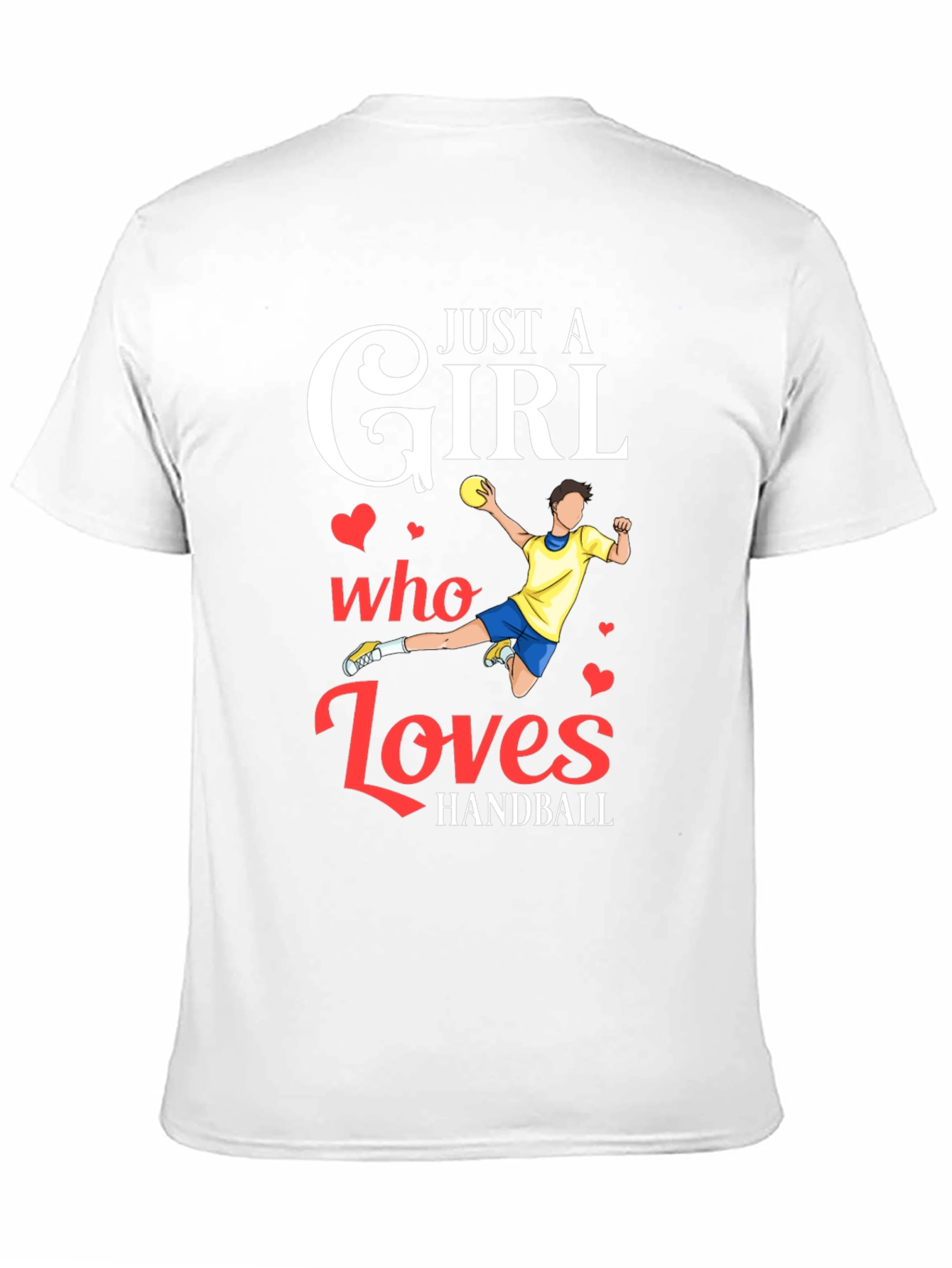 Black Handball Girl's Love T-Shirt view 11