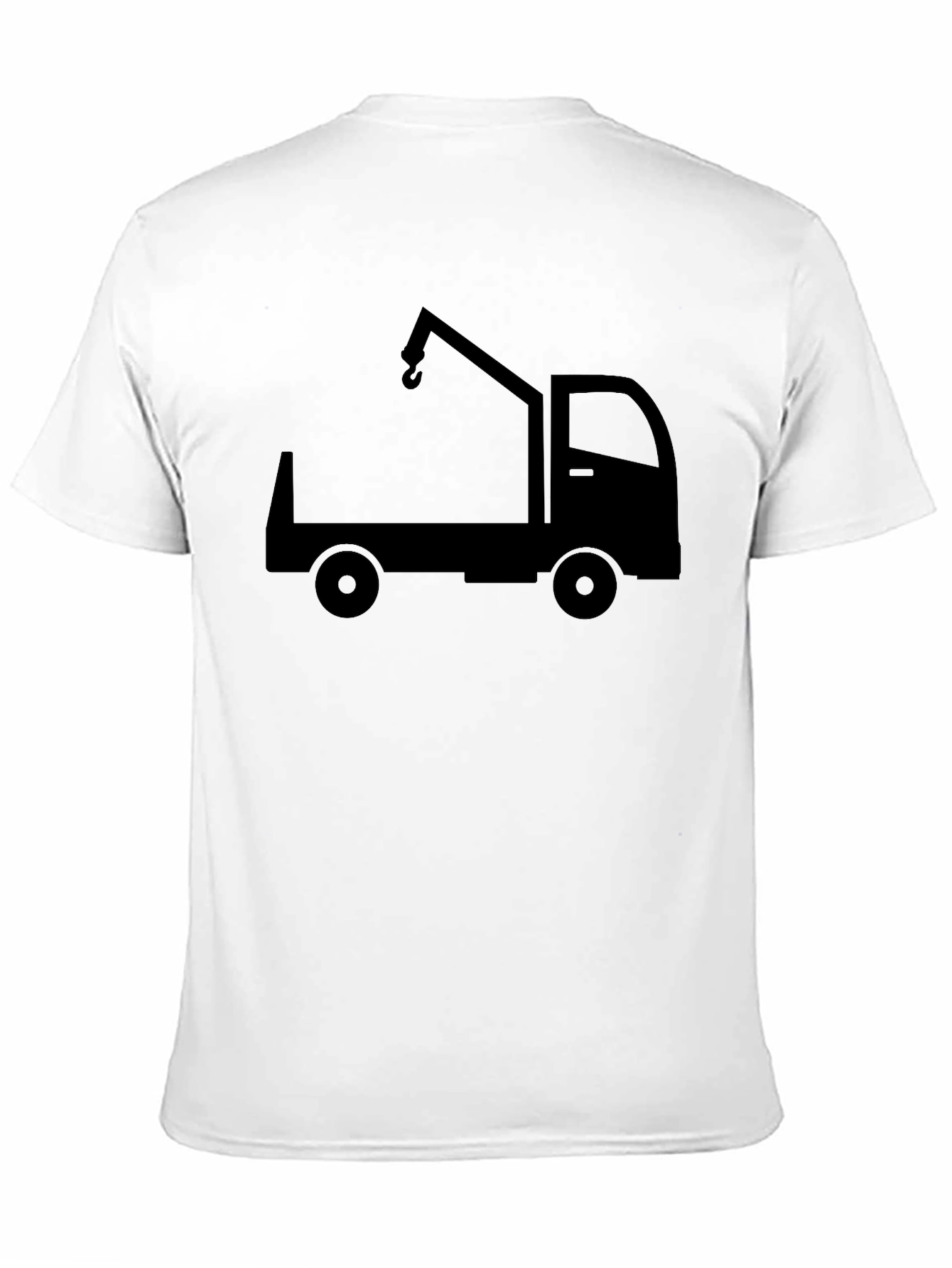 Black Tow Truck Graphic T-Shirt - Heavy Duty Style view 11
