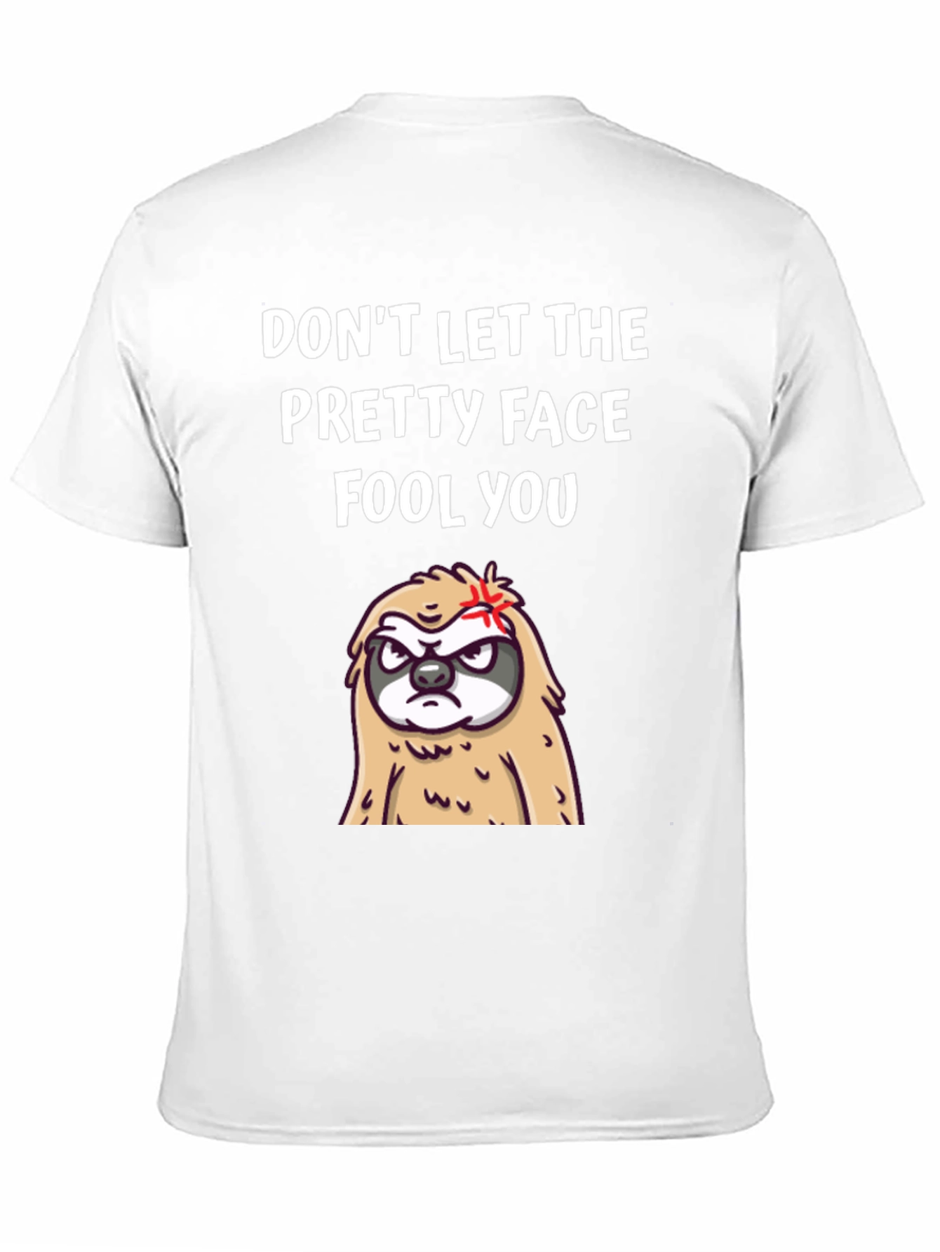 Black Funny Sloth T-Shirt - Don't Let The Pretty Face Fool You! view 11