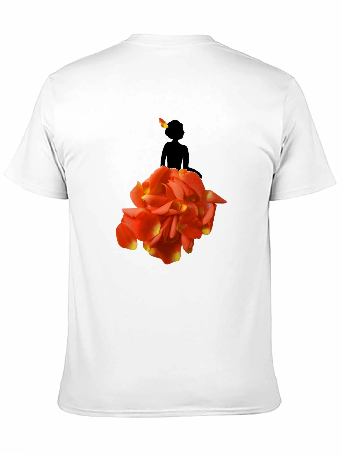 Black Floral Dancer Graphic Tee - Unique Artistic Design view 11