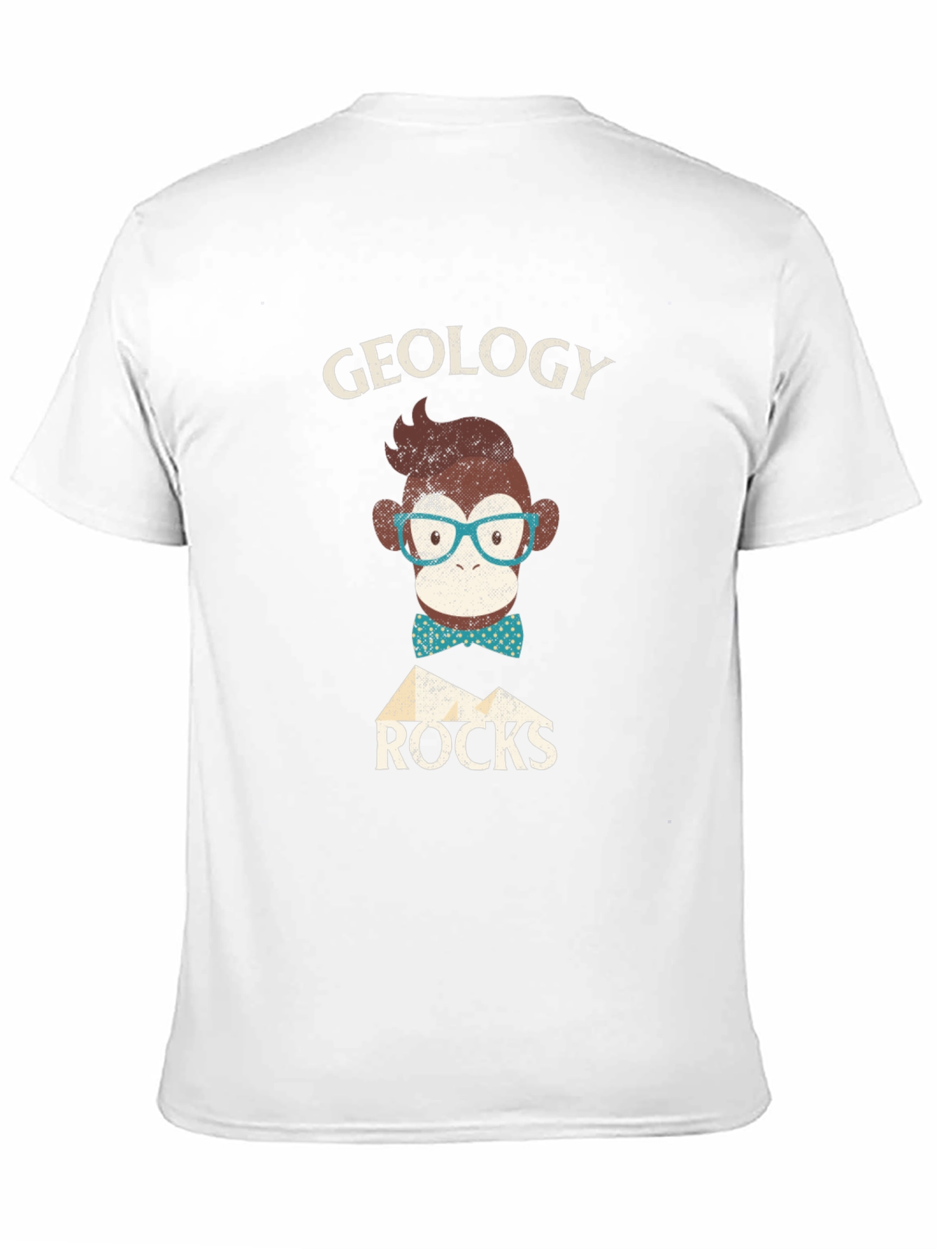 Black Geology Monkey T-Shirt - Cute Geeky Design view 11