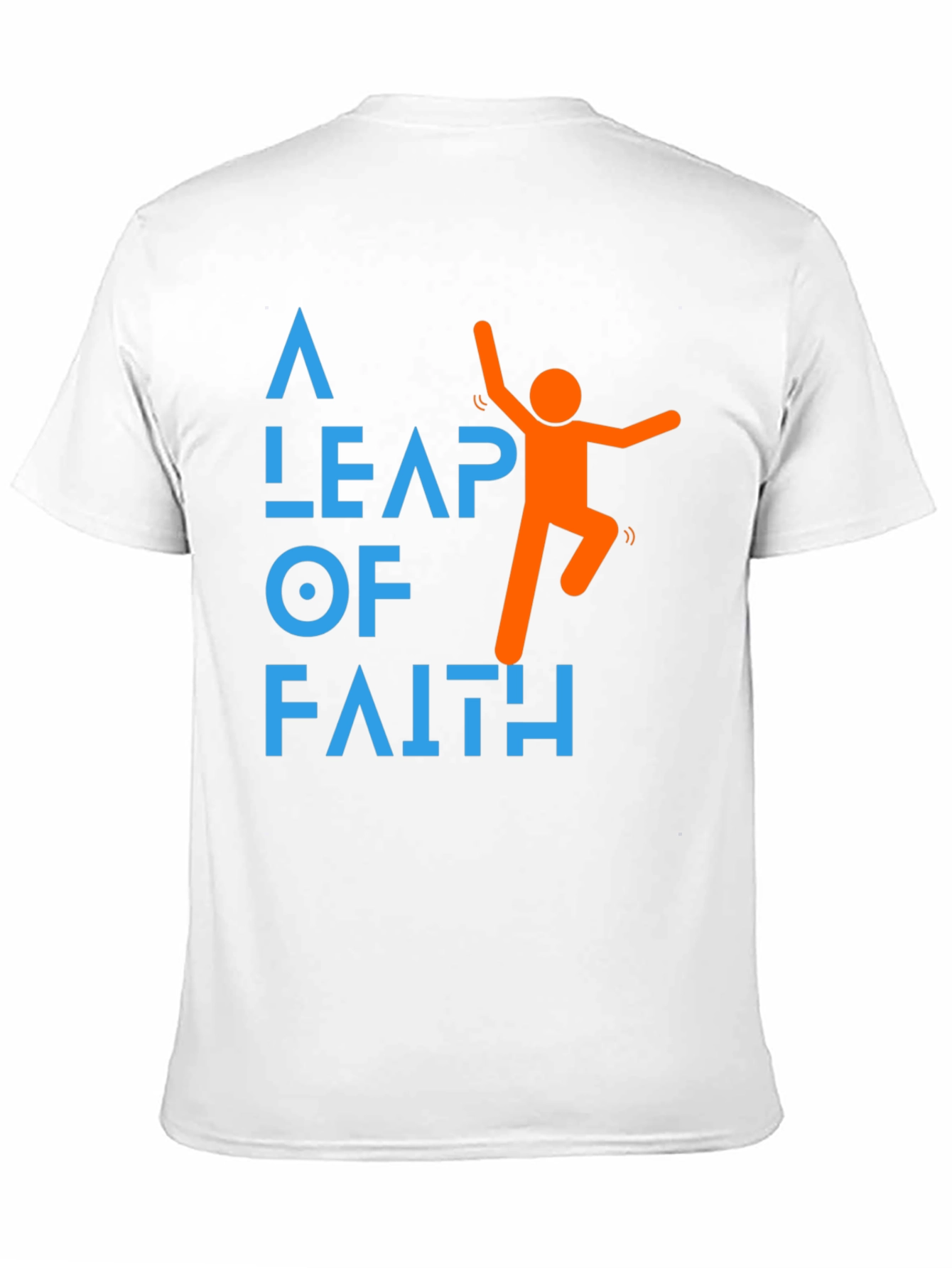 Black Leap of Faith Graphic Tee - Motivational Black T-Shirt view 11