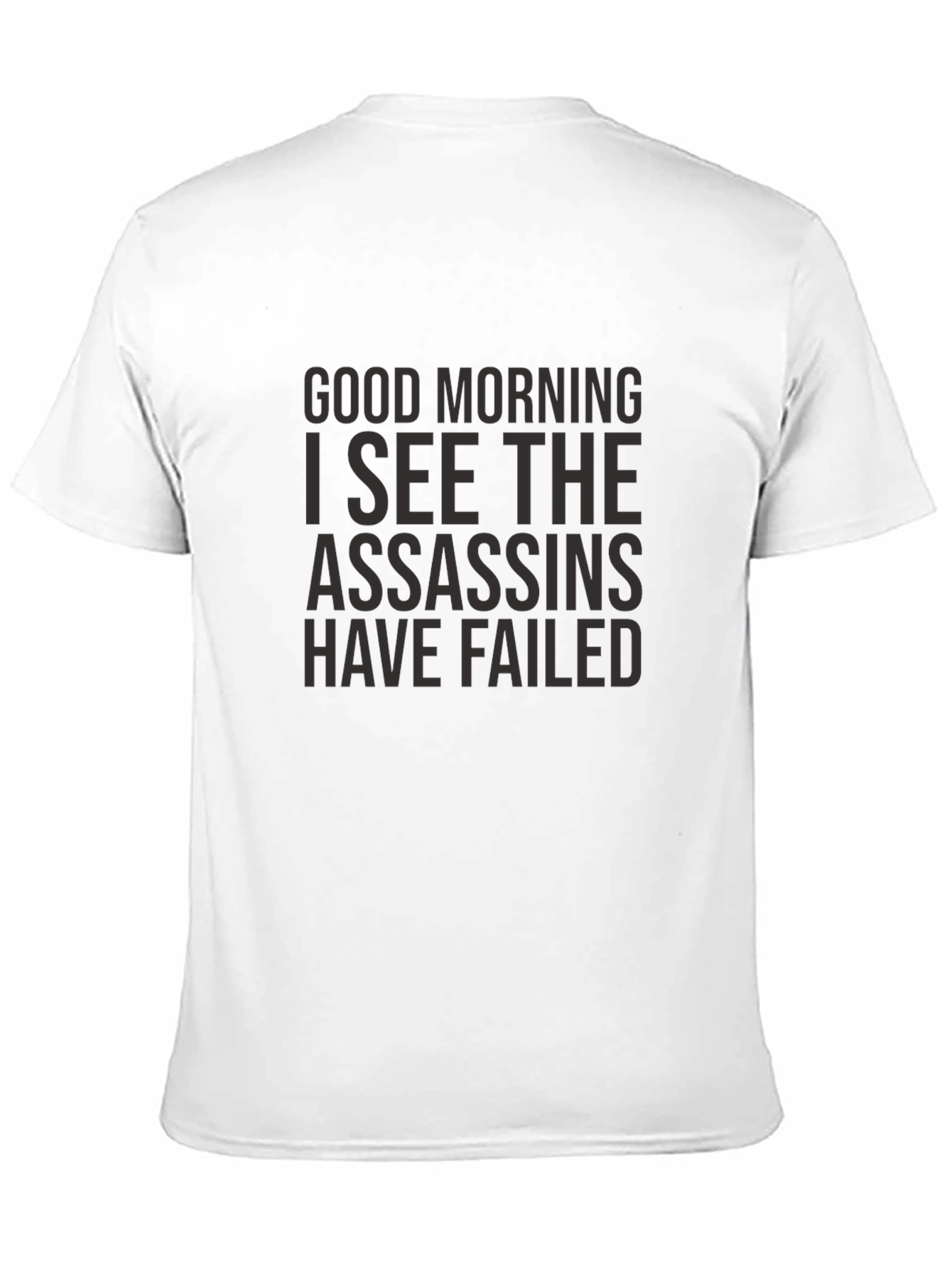 Black Good Morning Assassins Failed T-Shirt - Black view 11