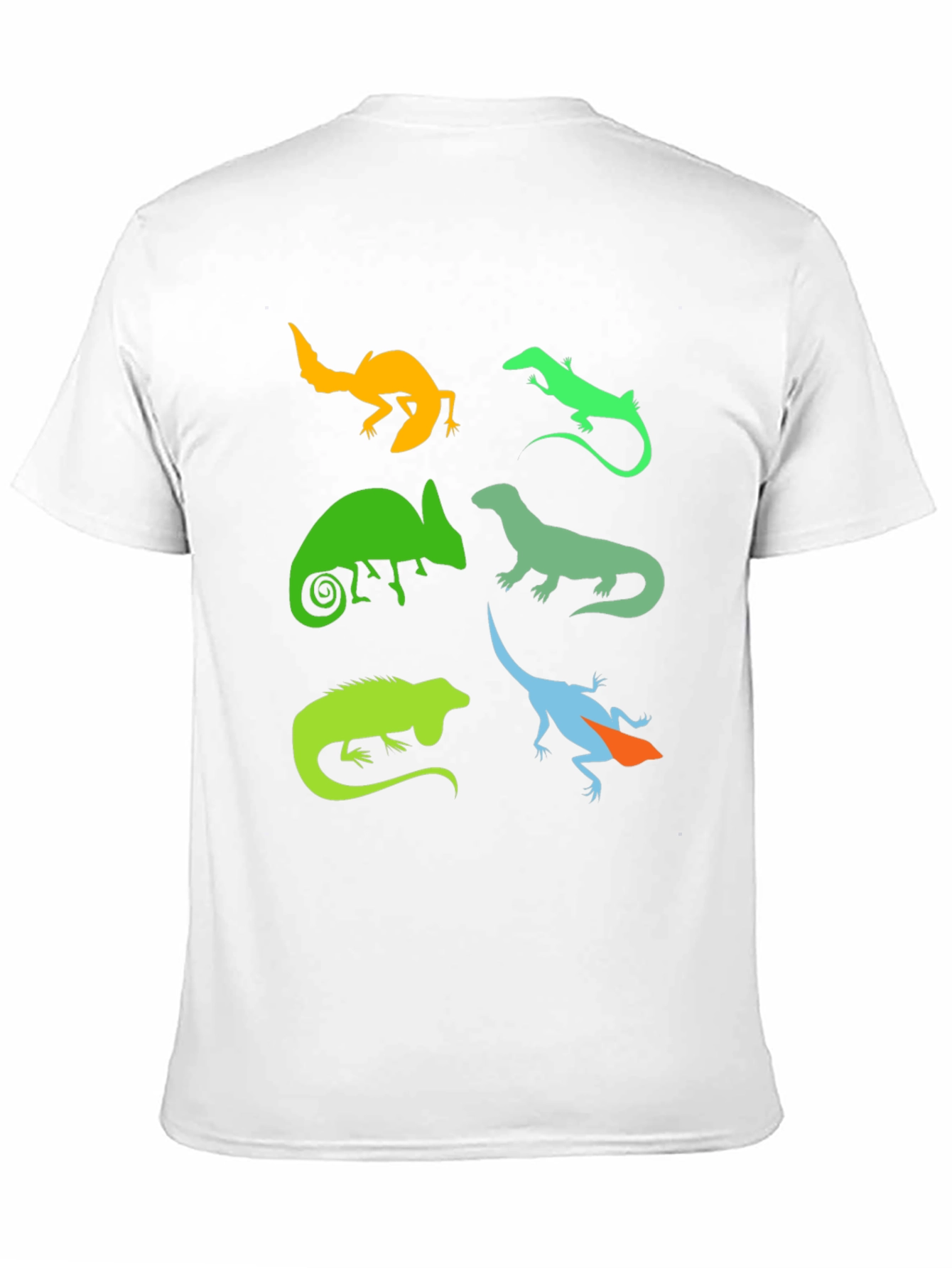 Black Lizard Silhouette Graphic T-Shirt - Reptile Lover Tee view 11