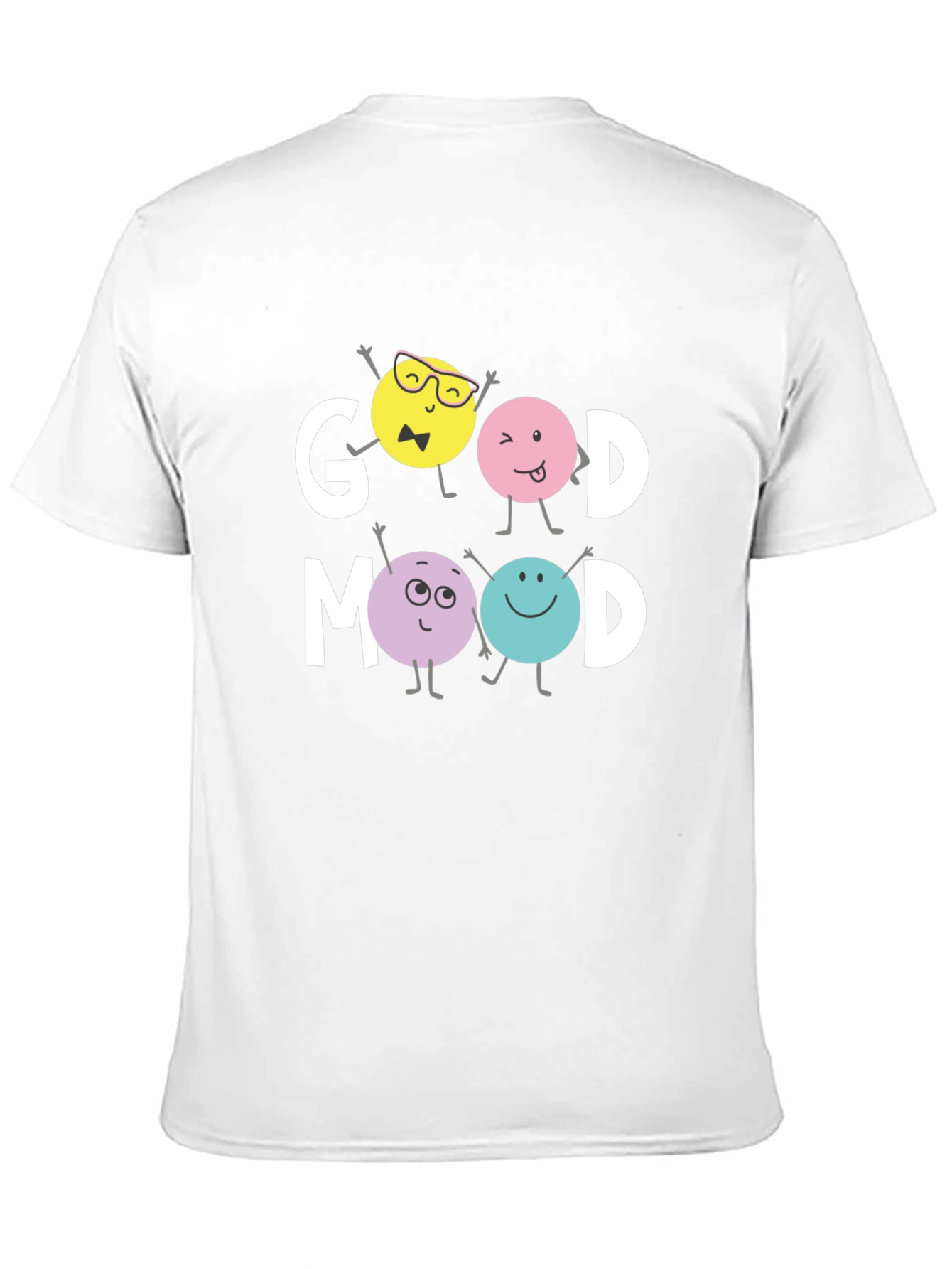 Black Good Mood Graphic Tee - Trendy Casual Wear view 11