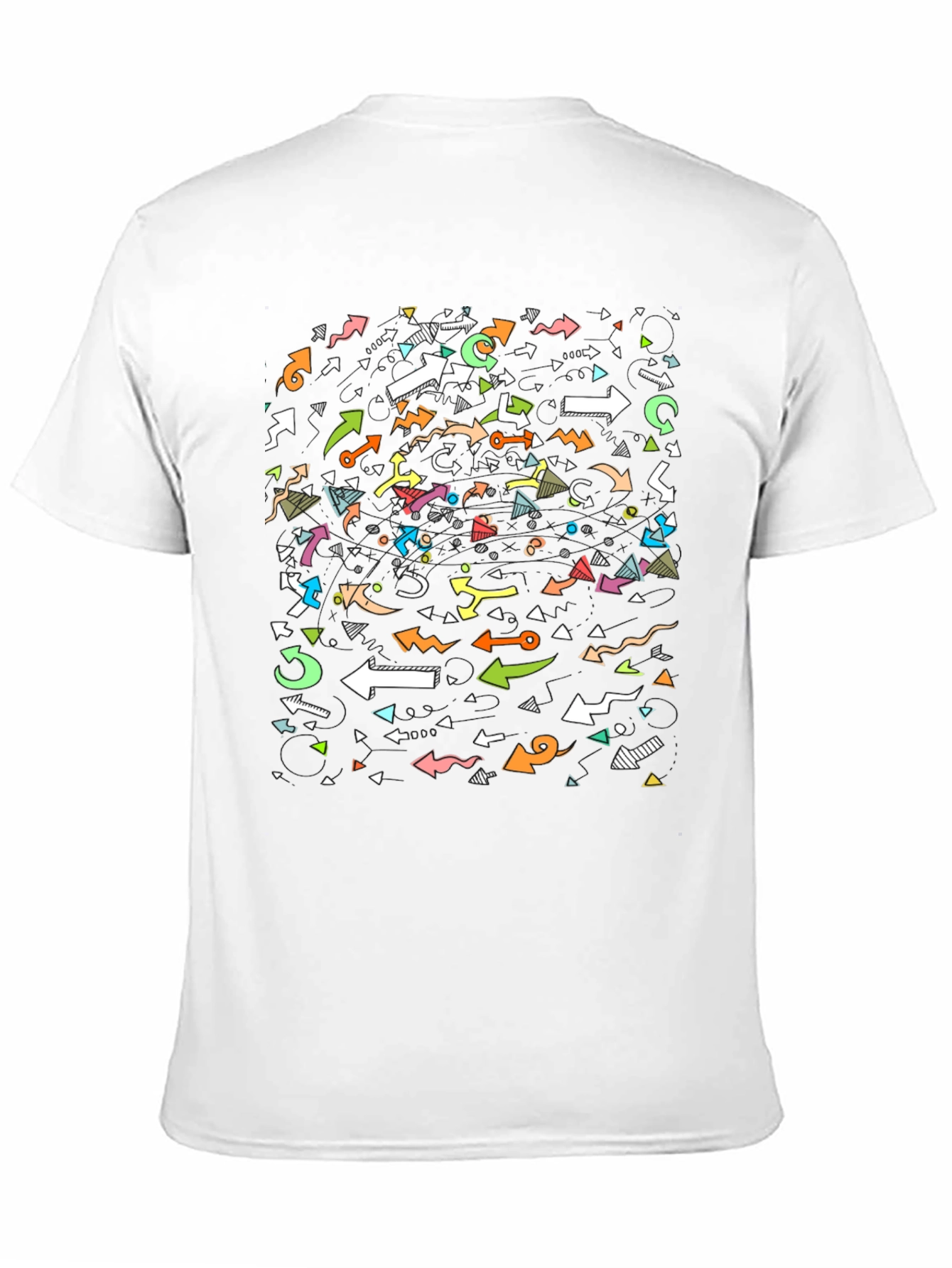 Arrow Pattern Black T-Shirt - Stylish Casual Wear - 11