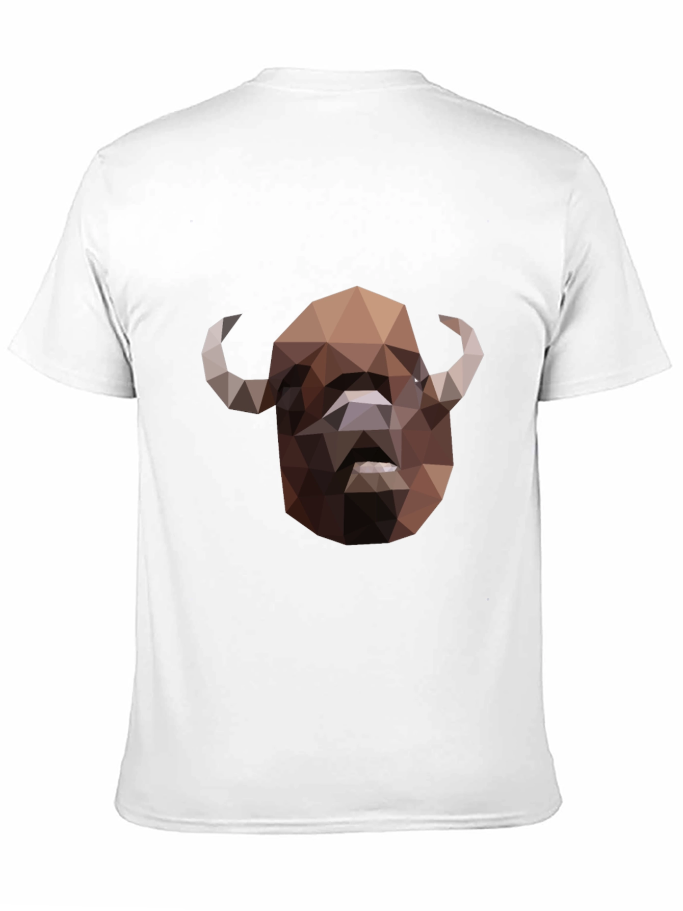 Black Geometric Buffalo Graphic T-Shirt - Black view 11