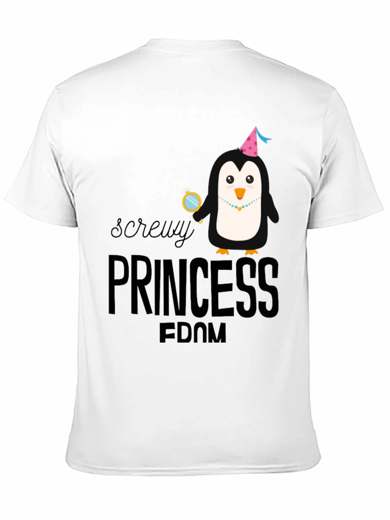Black Screw Princessdom Penguin T-Shirt view 11