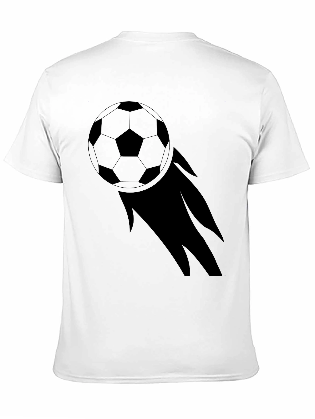 Black Soccer Ball Graphic Black Tee view 11