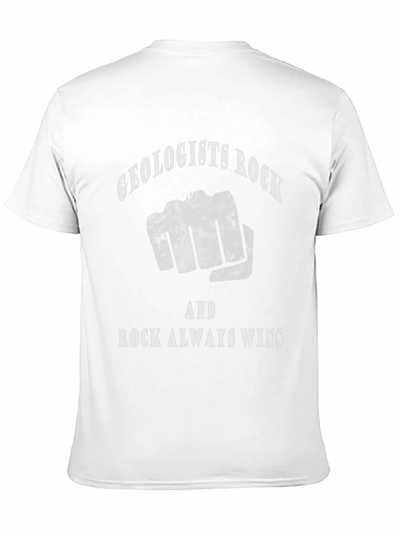 Black Geologists Rock T-Shirt - Rock Always Wins! view 11