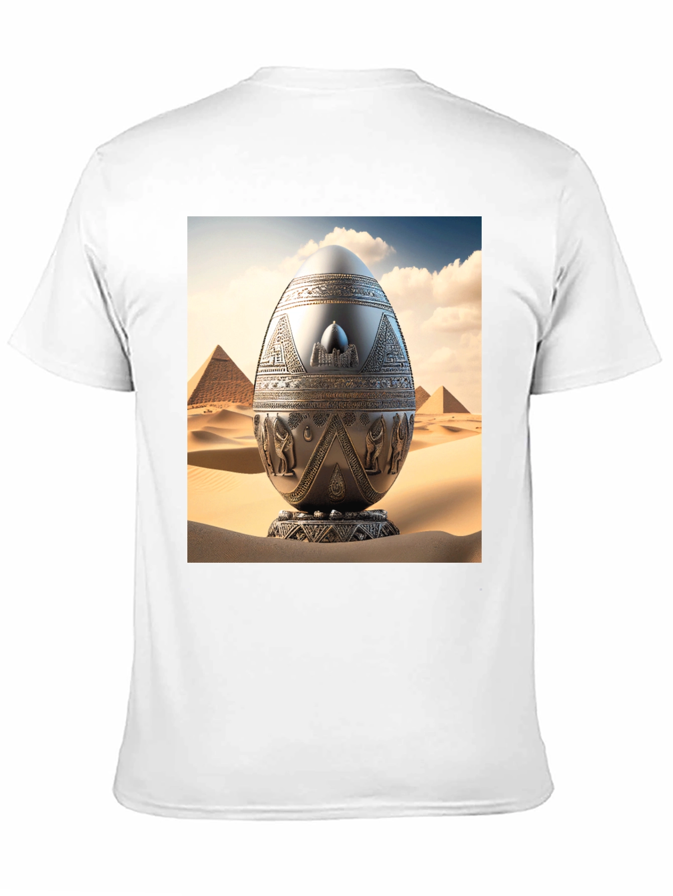 Black Egyptian Egg T-Shirt - Unique Design view 11