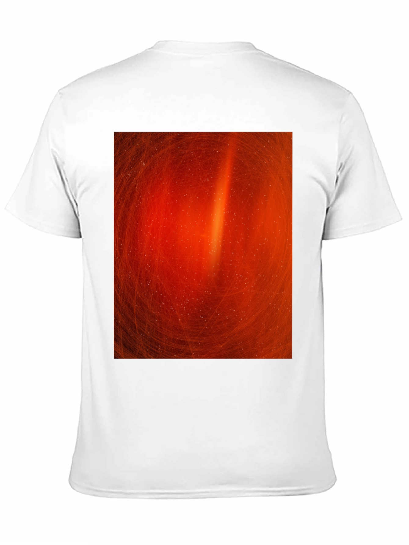 Black Fiery Swirl Black T-Shirt - Modern Art Design view 11