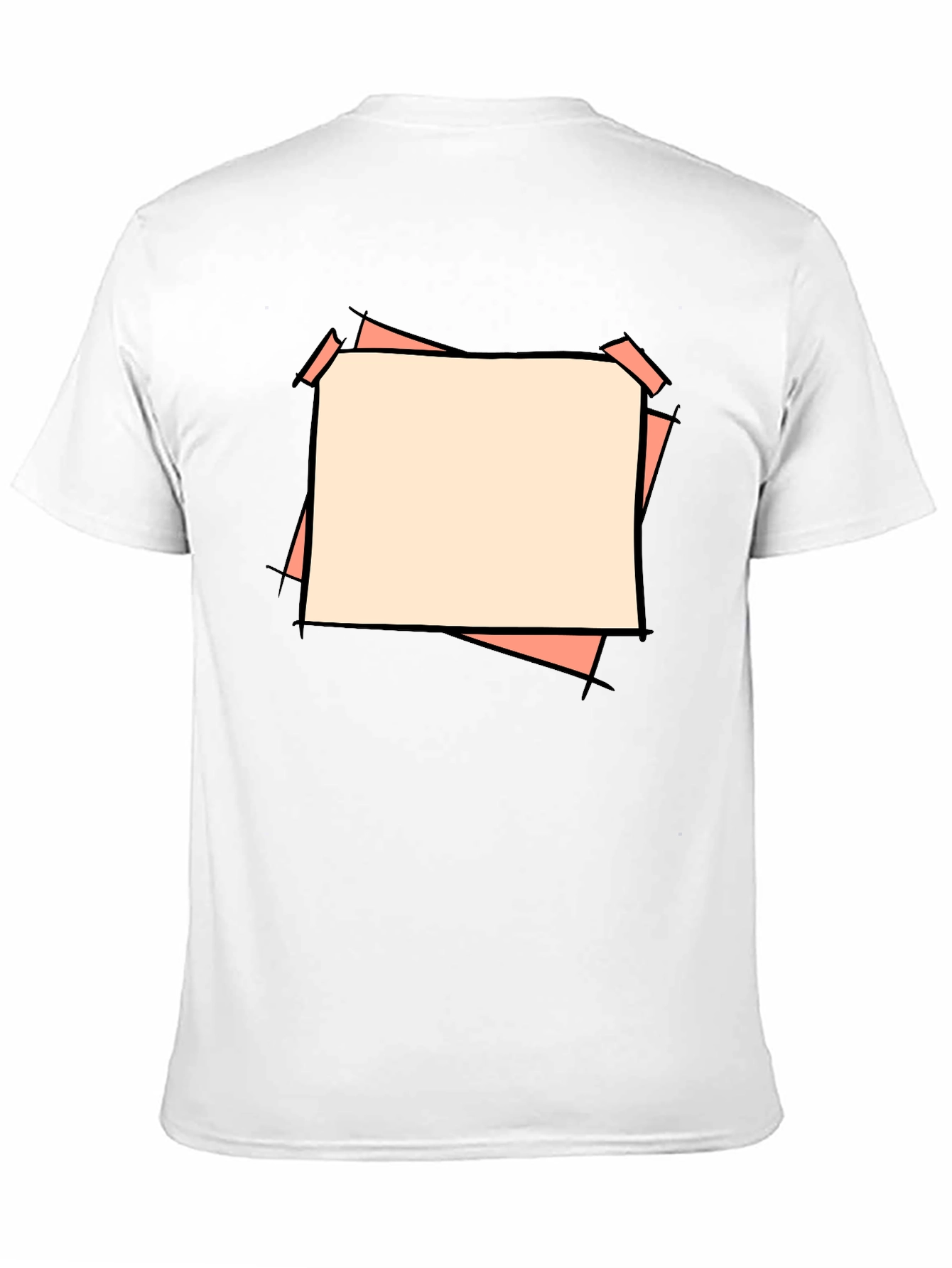 Black Abstract Graphic Black T-Shirt view 11