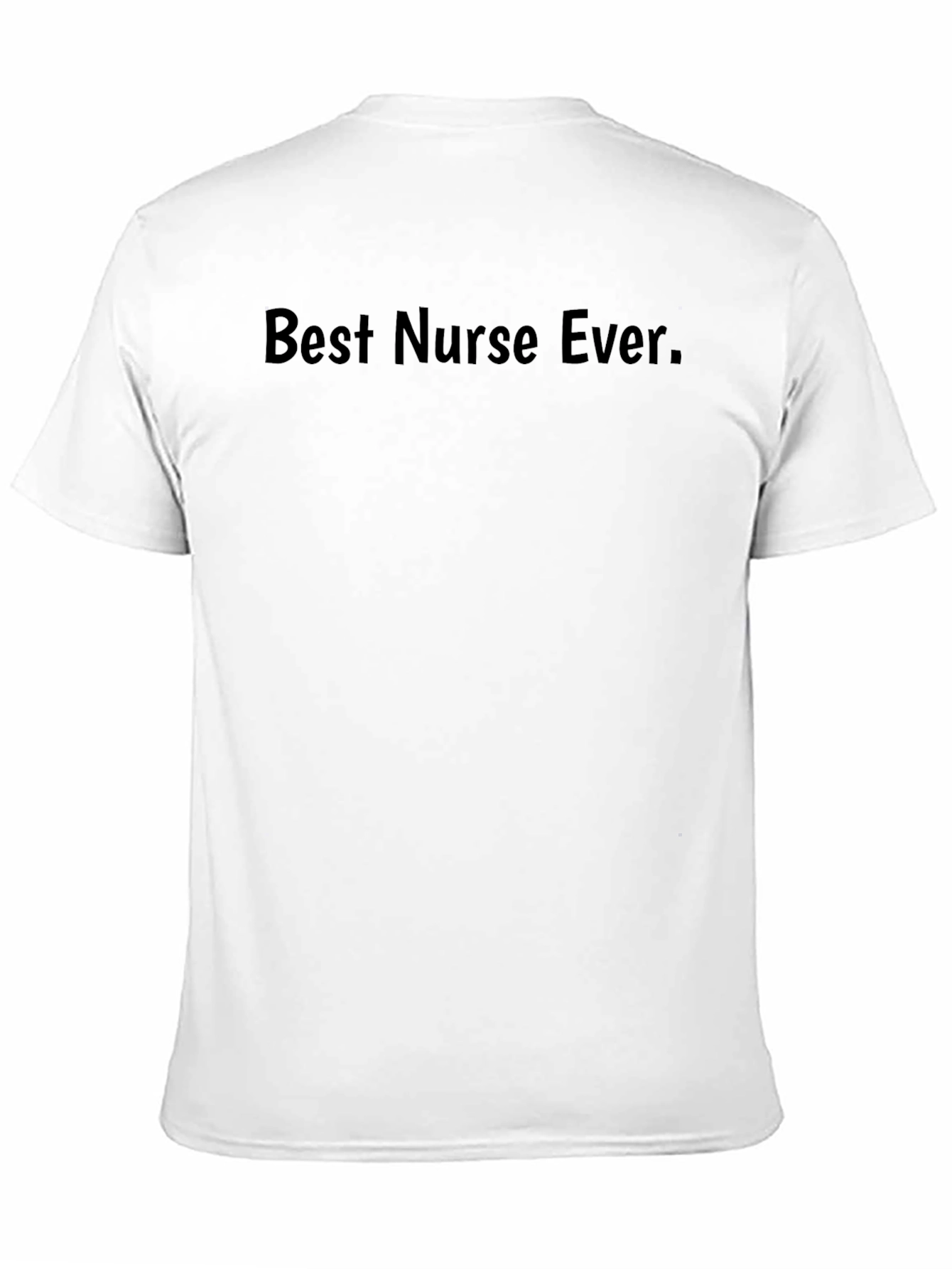Black Best Nurse Ever T-Shirt - Black Crew Neck Tee view 11